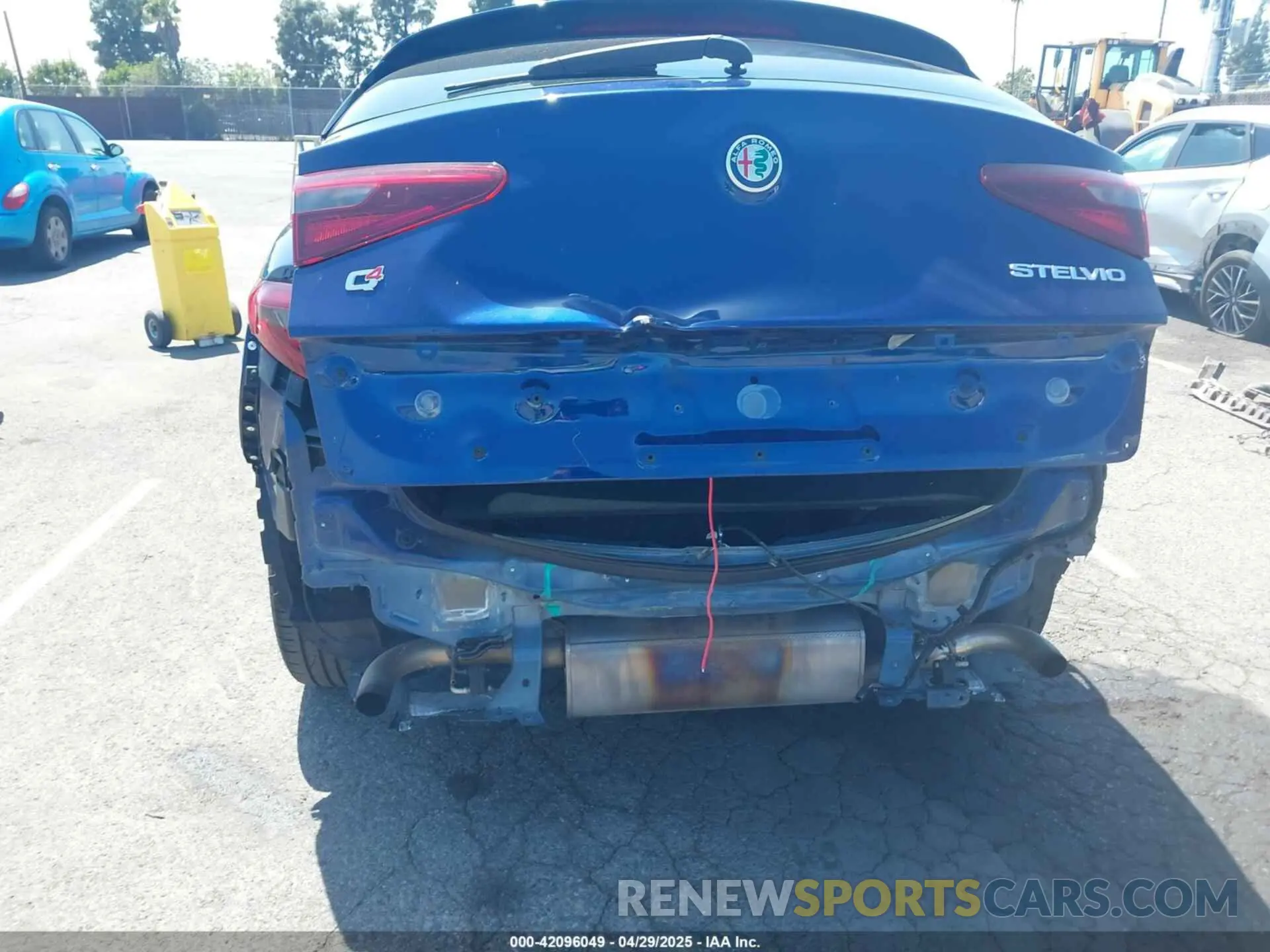 6 Photograph of a damaged car ZASPAKAN5K7C29955 ALFA ROMEO STELVIO 2019