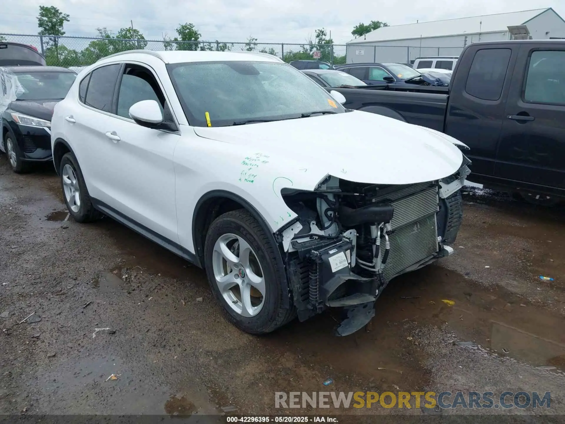 1 Photograph of a damaged car ZASPAKAN6K7C73740 ALFA ROMEO STELVIO 2019