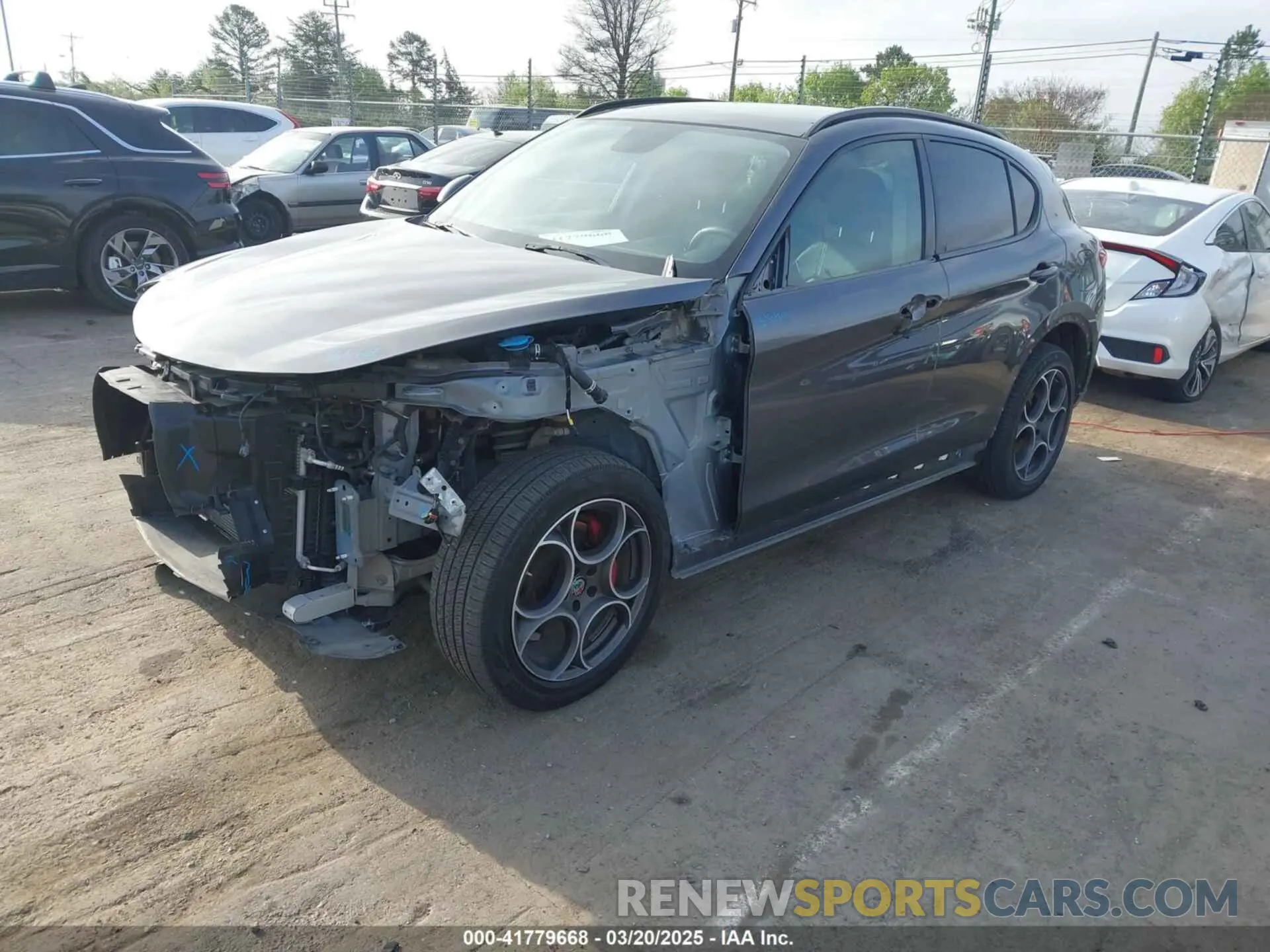 2 Photograph of a damaged car ZASPAKAN7K7C30248 ALFA ROMEO STELVIO 2019