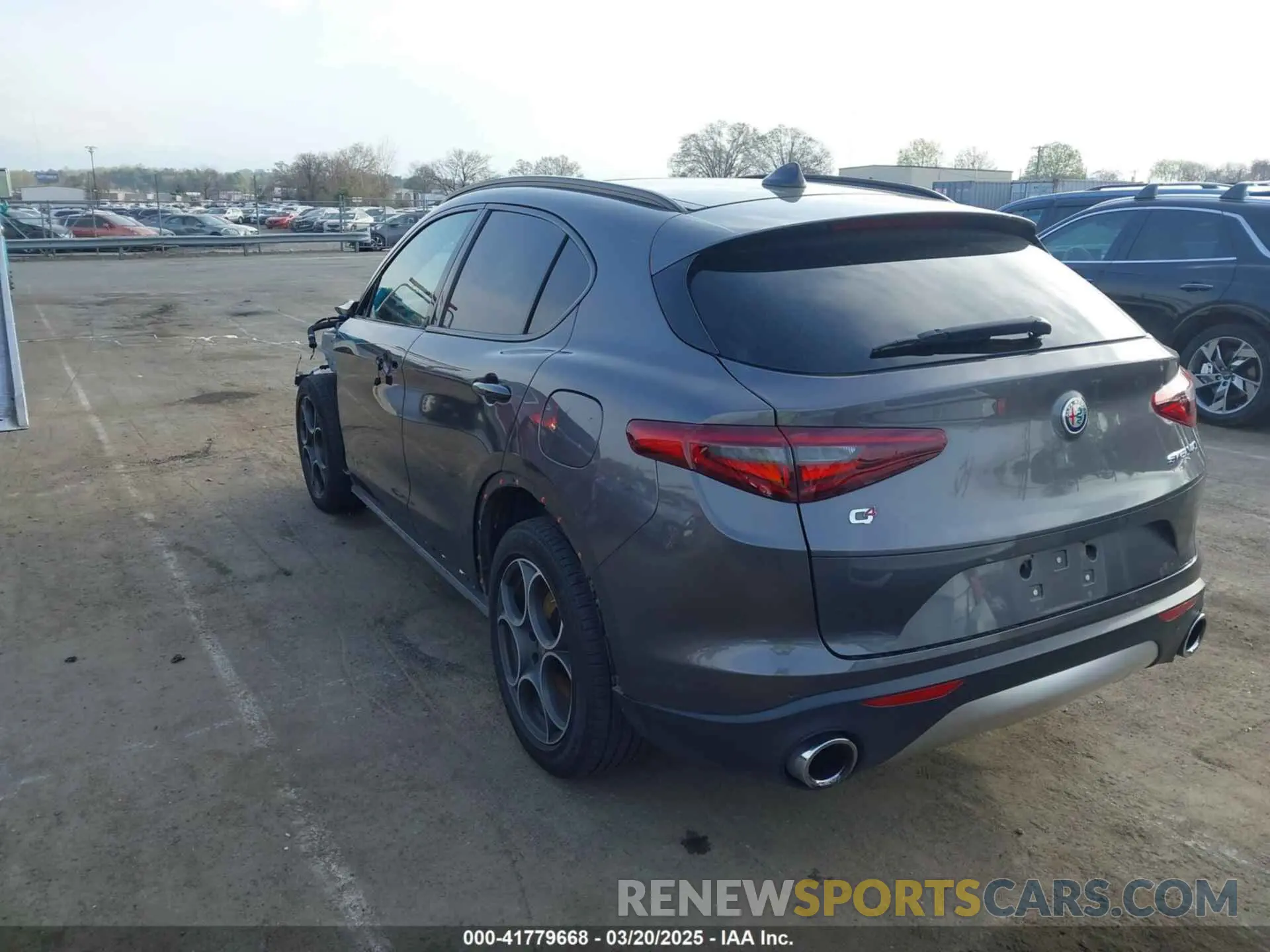 3 Photograph of a damaged car ZASPAKAN7K7C30248 ALFA ROMEO STELVIO 2019