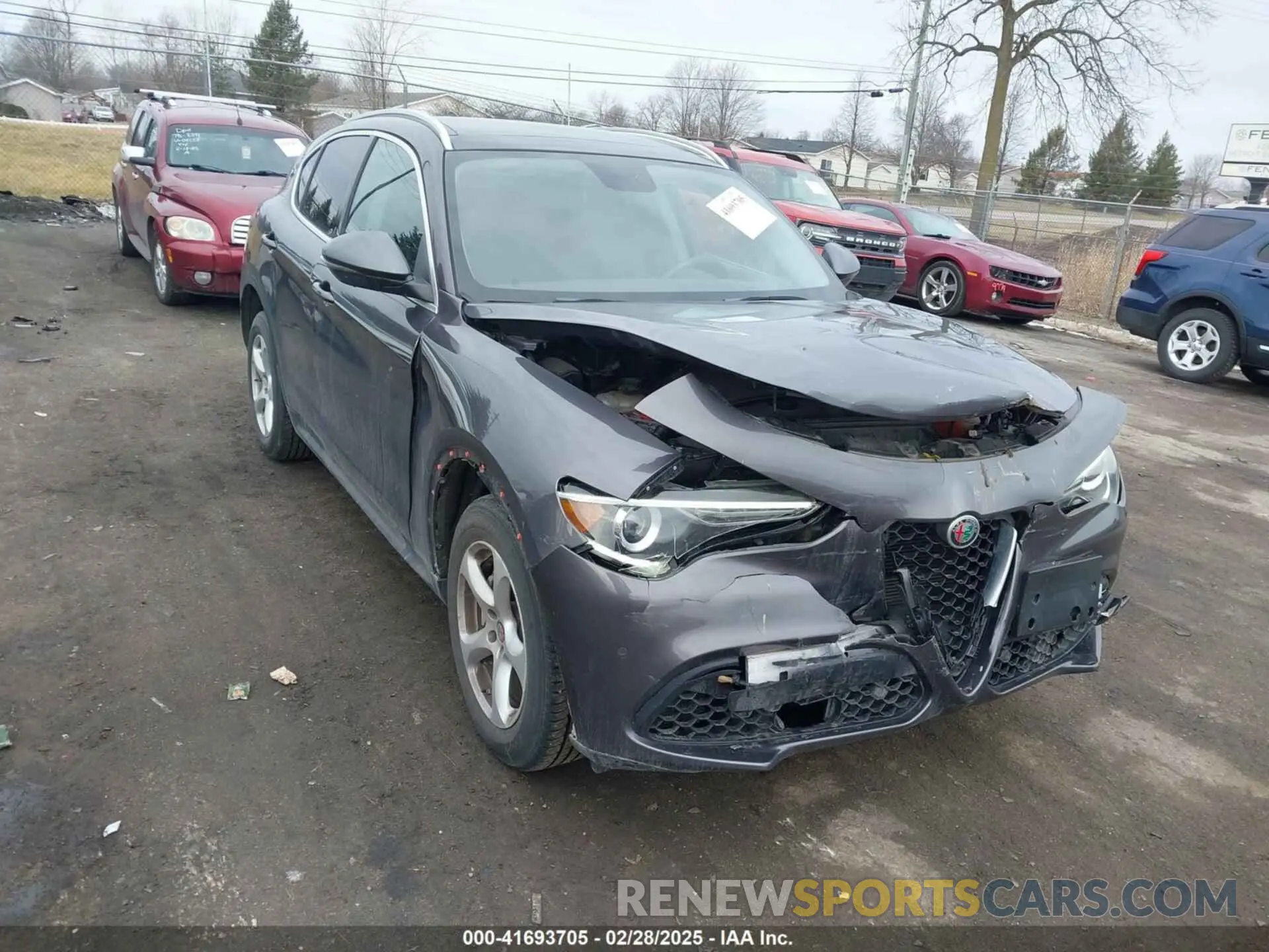 1 Photograph of a damaged car ZASPAKAN8K7C40495 ALFA ROMEO STELVIO 2019