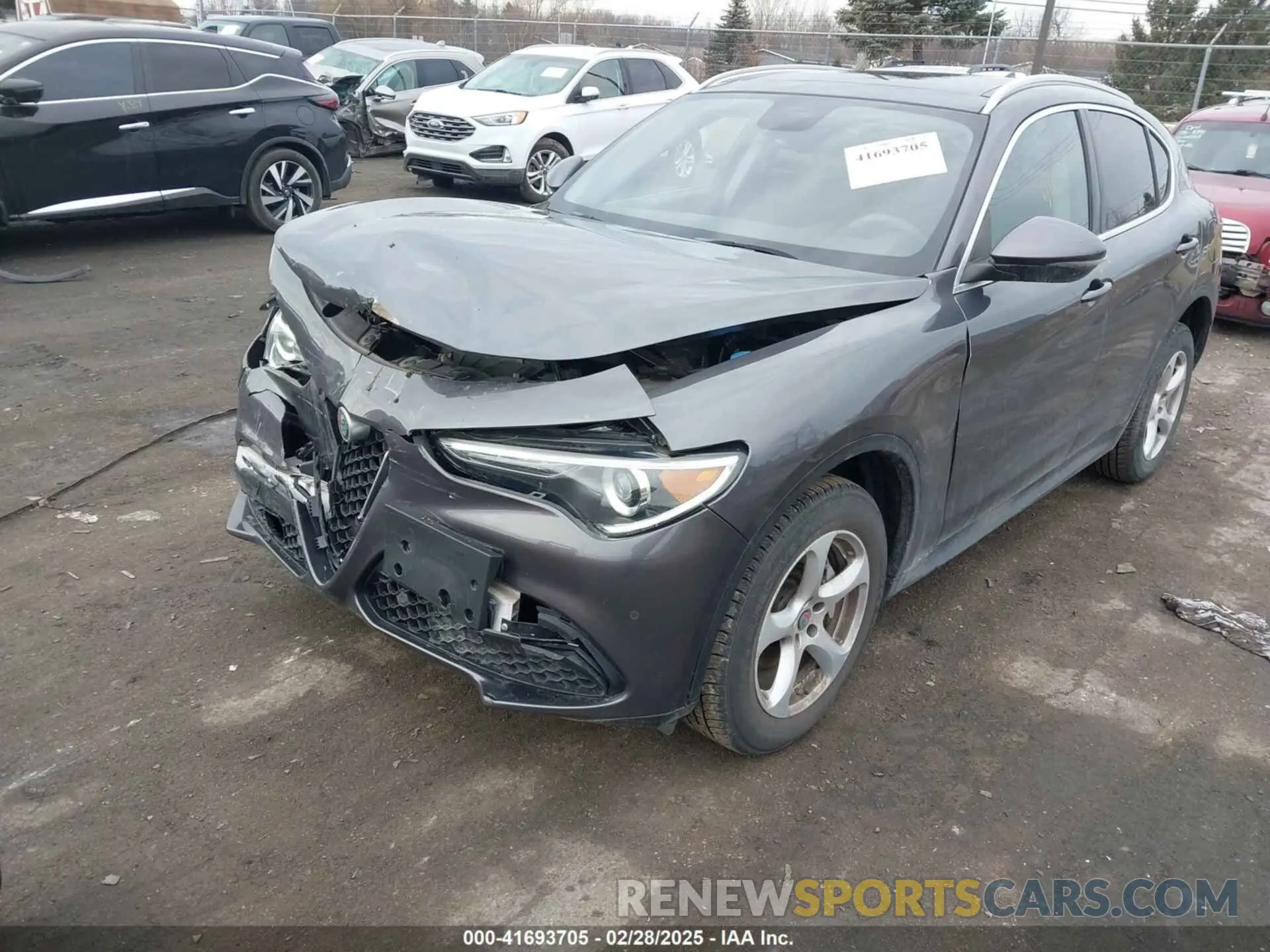 2 Photograph of a damaged car ZASPAKAN8K7C40495 ALFA ROMEO STELVIO 2019