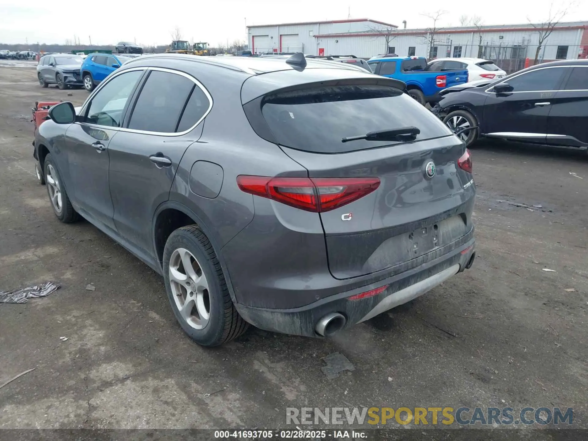 3 Photograph of a damaged car ZASPAKAN8K7C40495 ALFA ROMEO STELVIO 2019