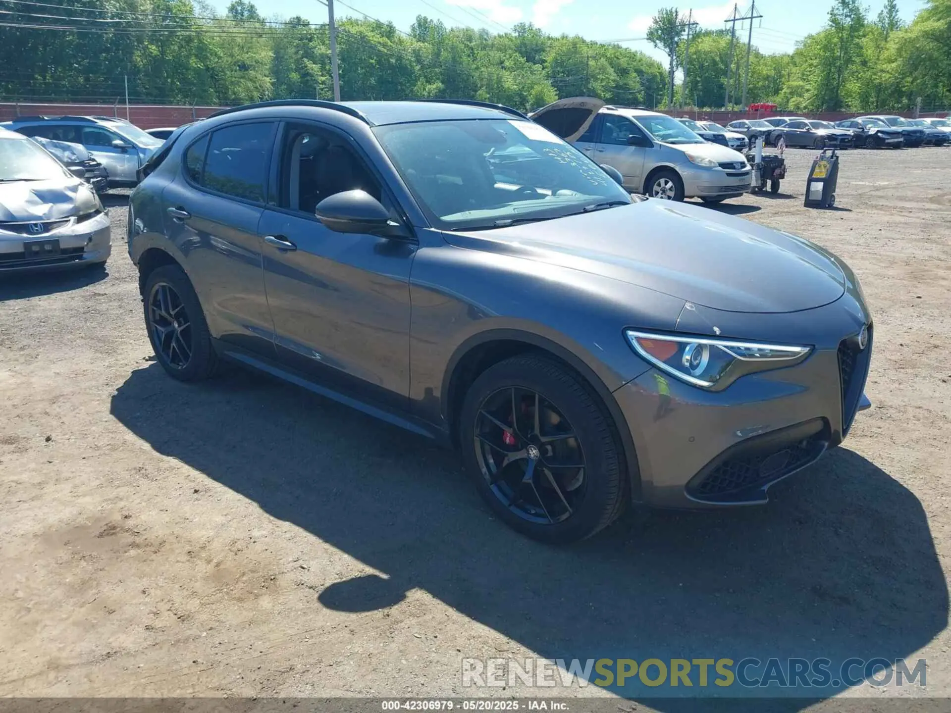 1 Photograph of a damaged car ZASPAKAN9K7C53367 ALFA ROMEO STELVIO 2019