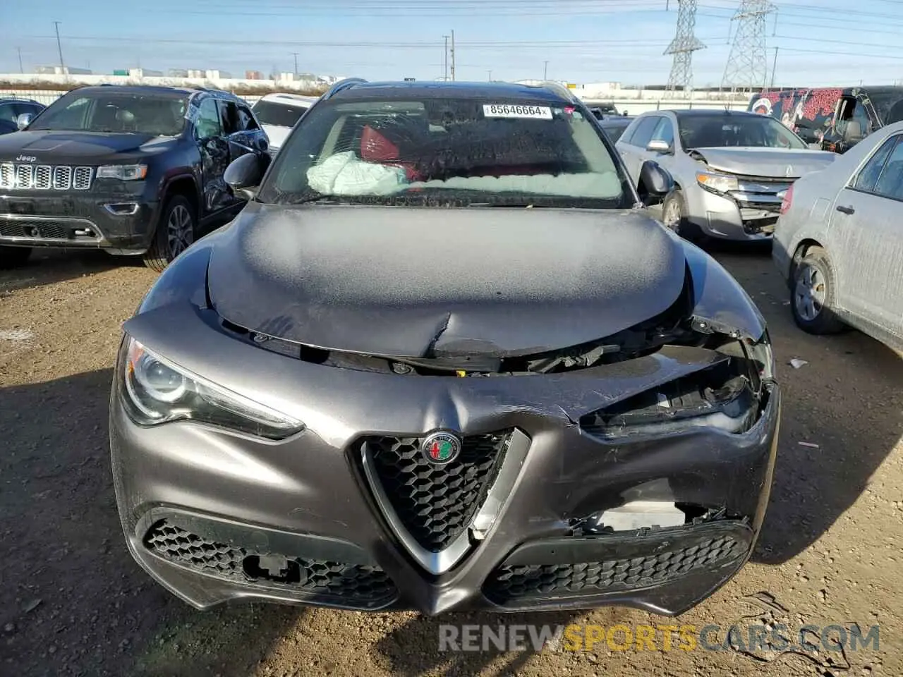 5 Photograph of a damaged car ZASPAKBN0K7C56432 ALFA ROMEO STELVIO 2019
