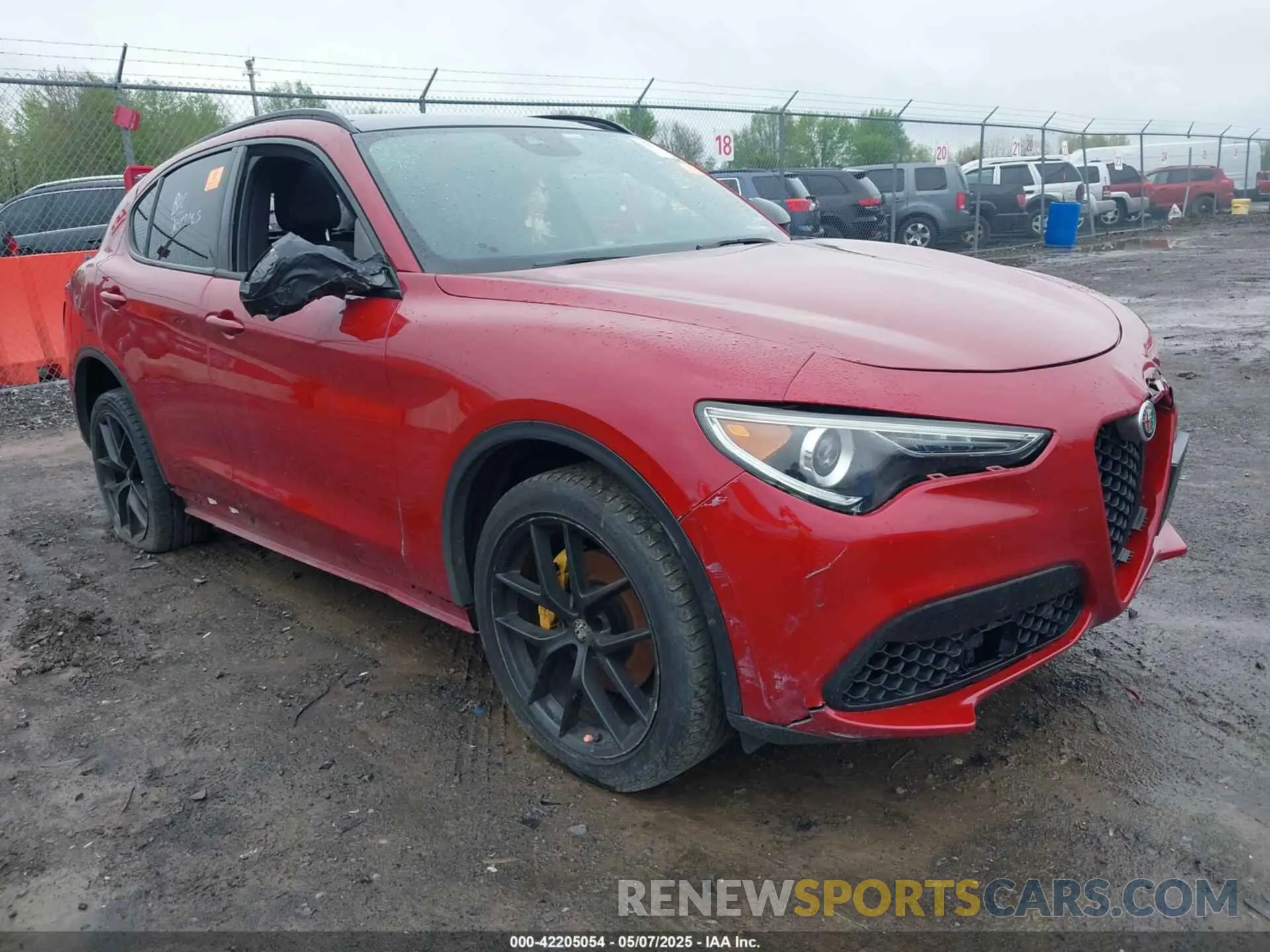 1 Photograph of a damaged car ZASPAKBN1K7C49148 ALFA ROMEO STELVIO 2019