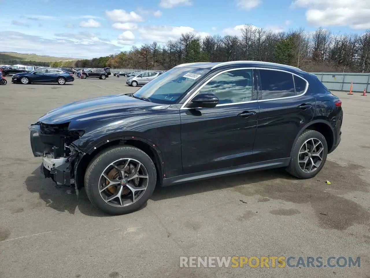 1 Photograph of a damaged car ZASPAKBN1K7C67083 ALFA ROMEO STELVIO 2019