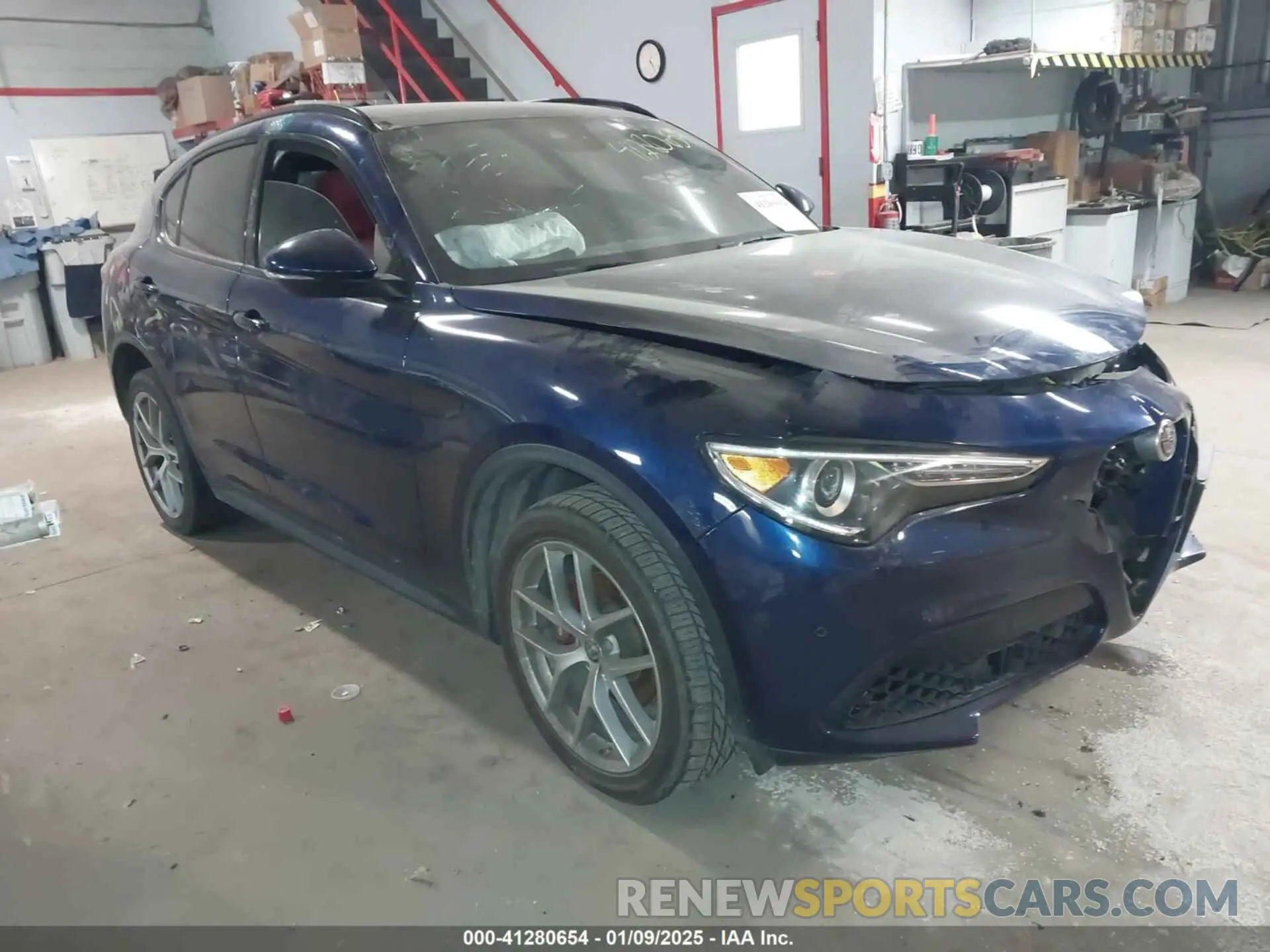 1 Photograph of a damaged car ZASPAKBN4K7C31744 ALFA ROMEO STELVIO 2019