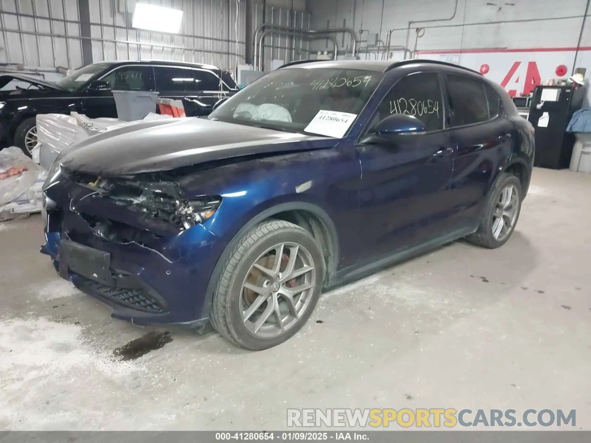 2 Photograph of a damaged car ZASPAKBN4K7C31744 ALFA ROMEO STELVIO 2019