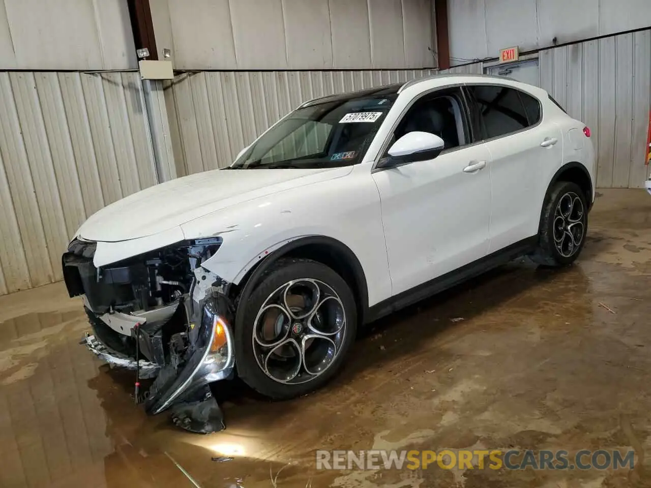 1 Photograph of a damaged car ZASPAKBN4K7C49127 ALFA ROMEO STELVIO 2019