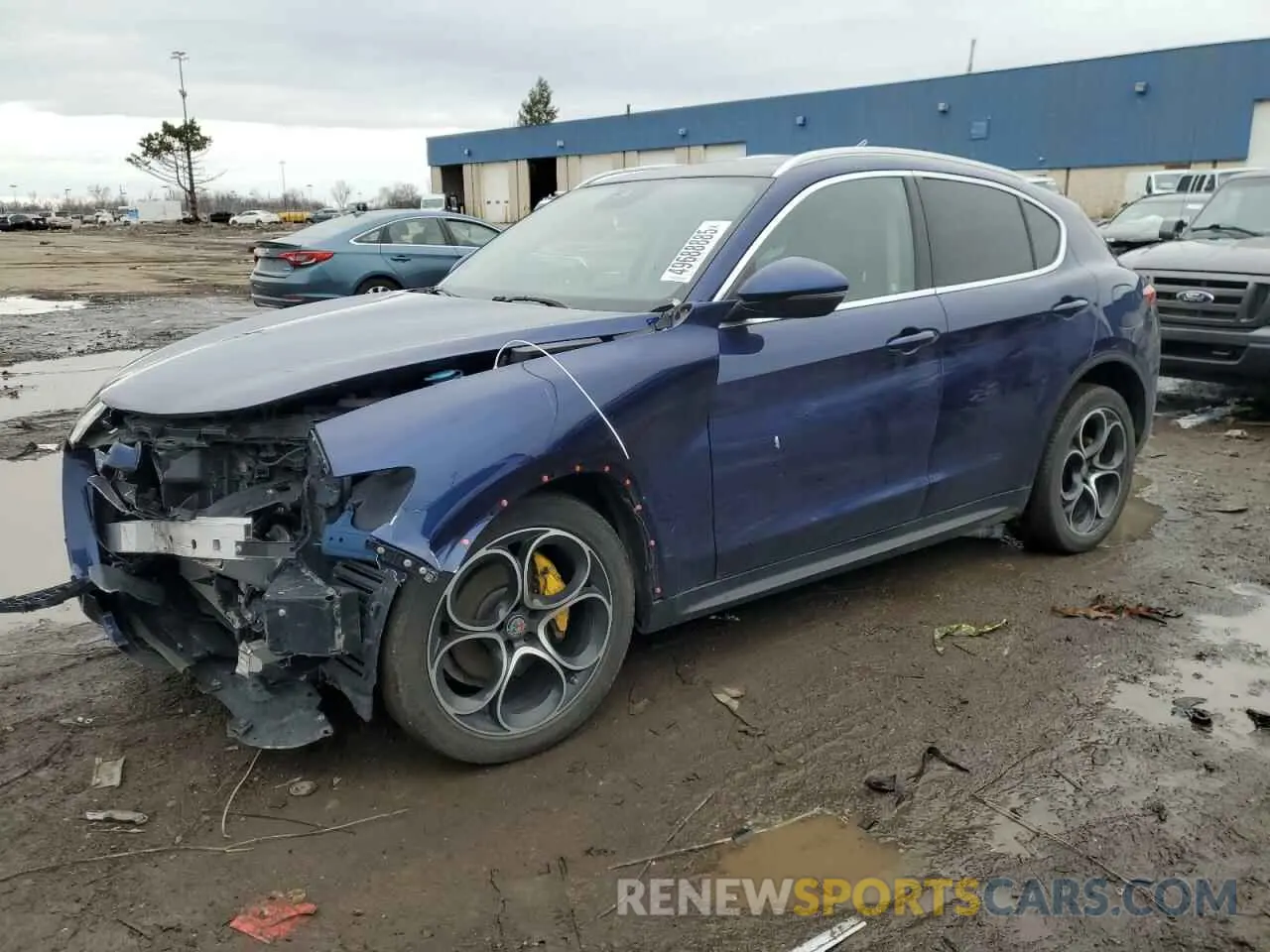1 Photograph of a damaged car ZASPAKBN4K7C58880 ALFA ROMEO STELVIO 2019