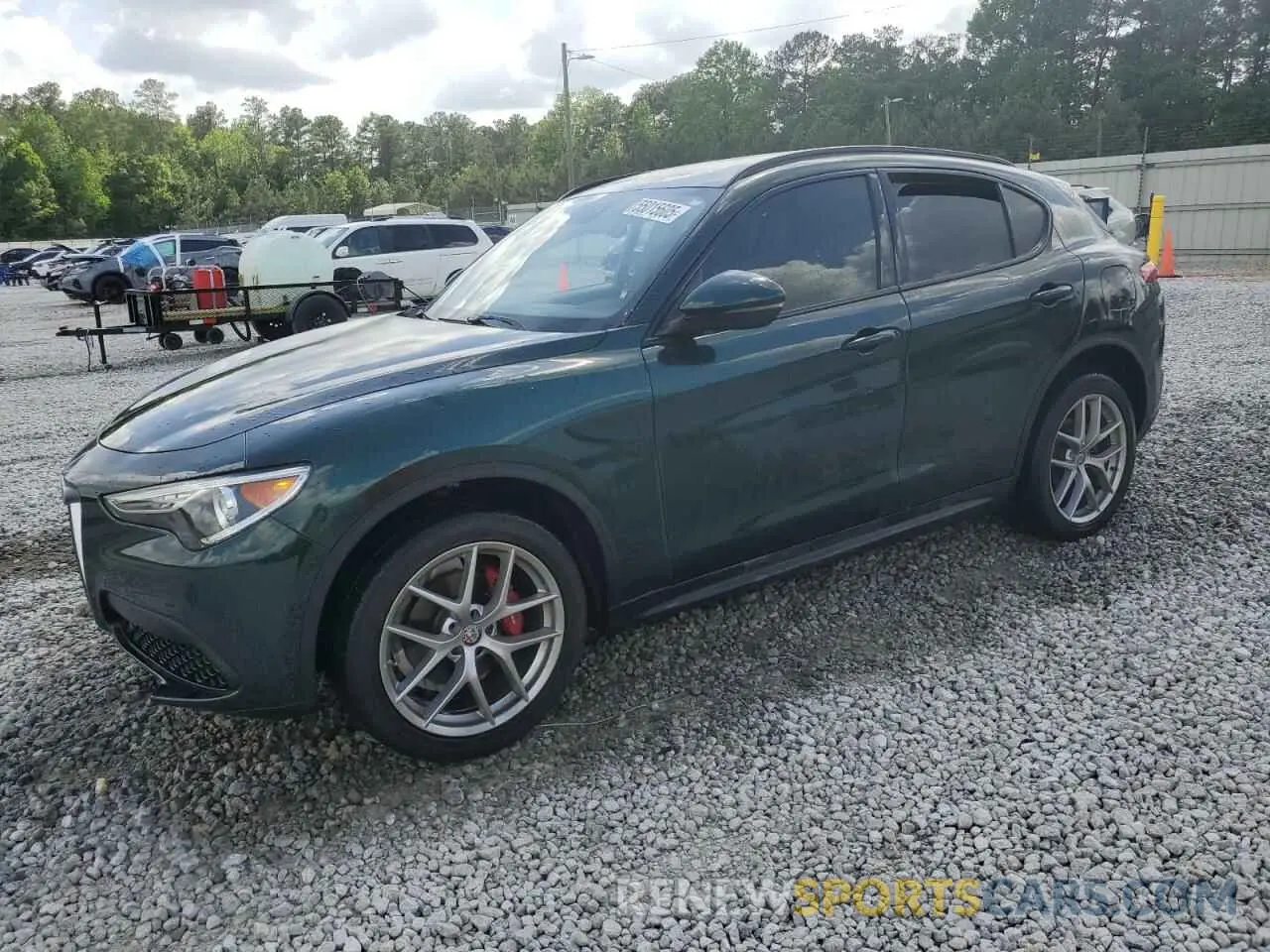 1 Photograph of a damaged car ZASPAKBN4K7C69619 ALFA ROMEO STELVIO 2019