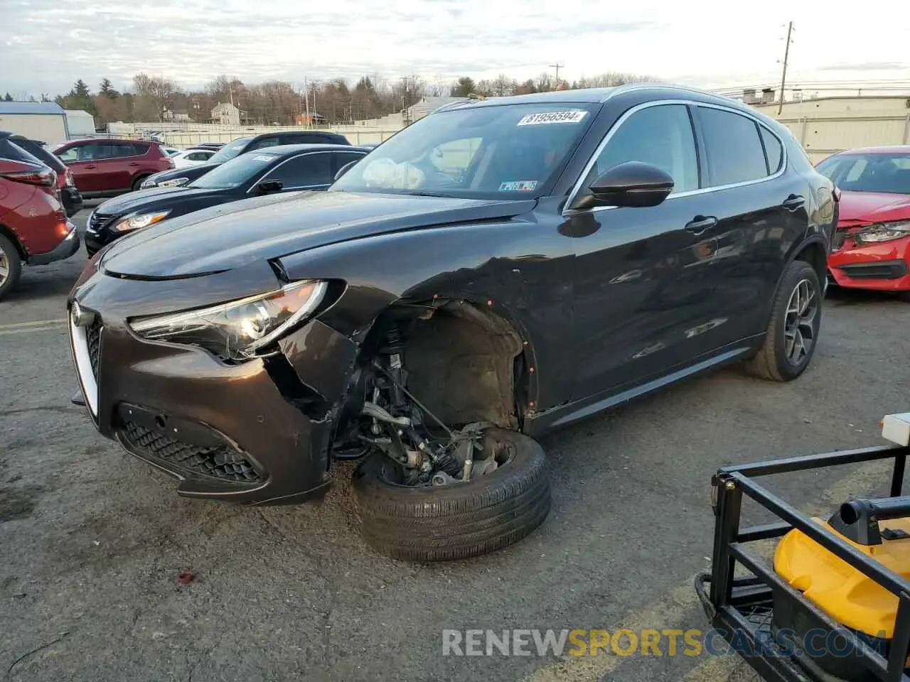 1 Photograph of a damaged car ZASPAKBN8K7C45713 ALFA ROMEO STELVIO 2019