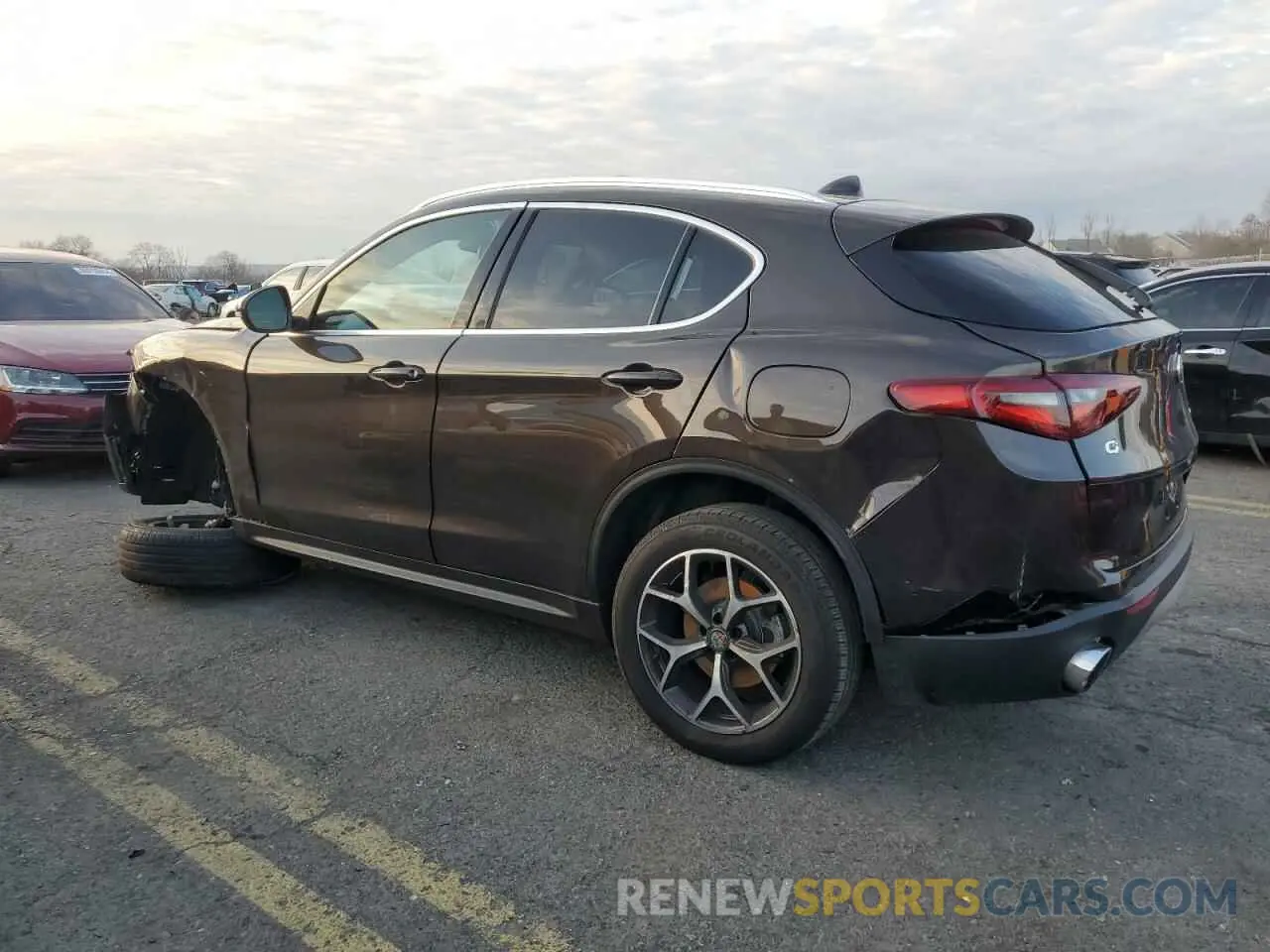 2 Photograph of a damaged car ZASPAKBN8K7C45713 ALFA ROMEO STELVIO 2019