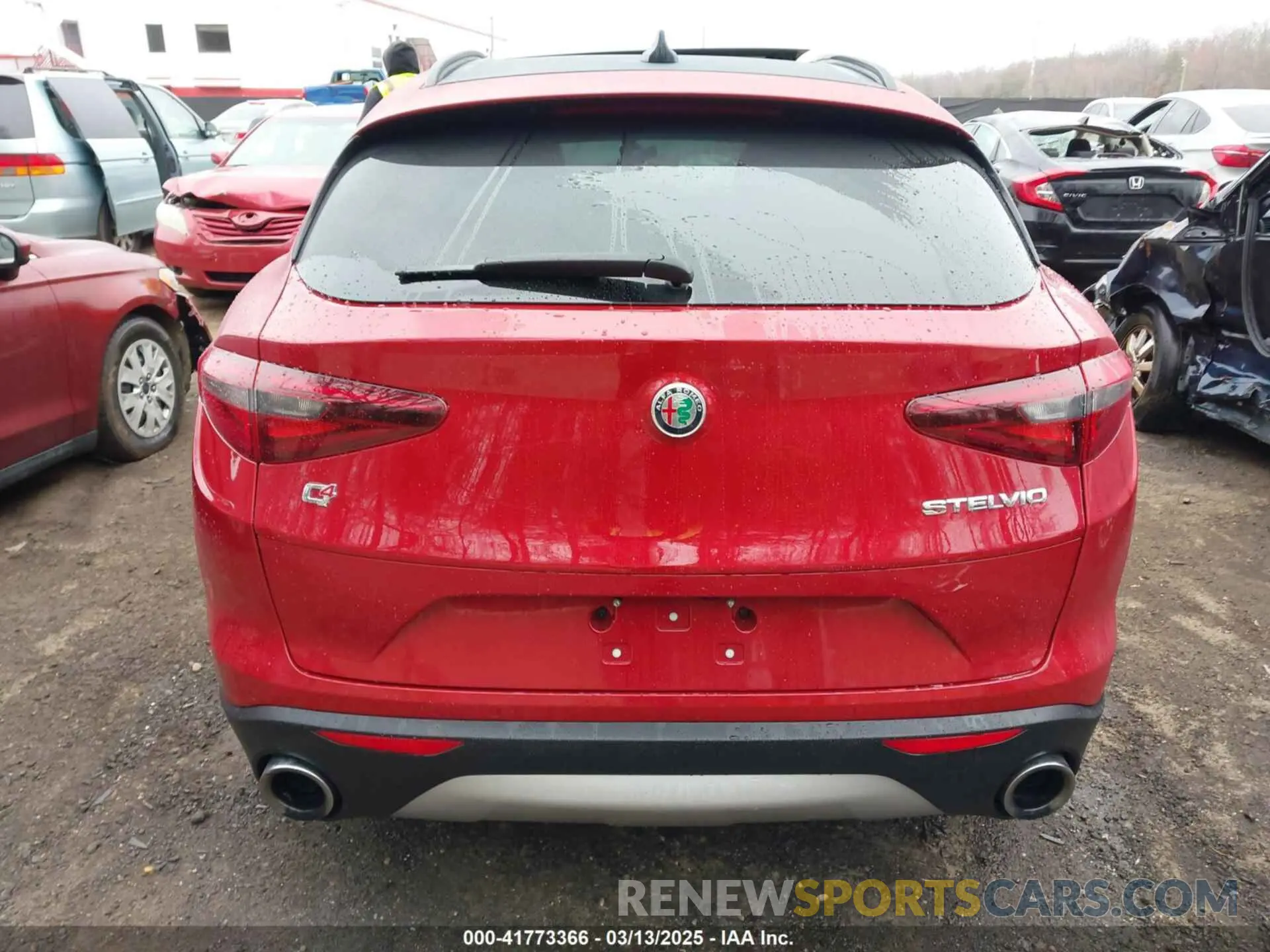 15 Photograph of a damaged car ZASPAKBNXK7C31621 ALFA ROMEO STELVIO 2019
