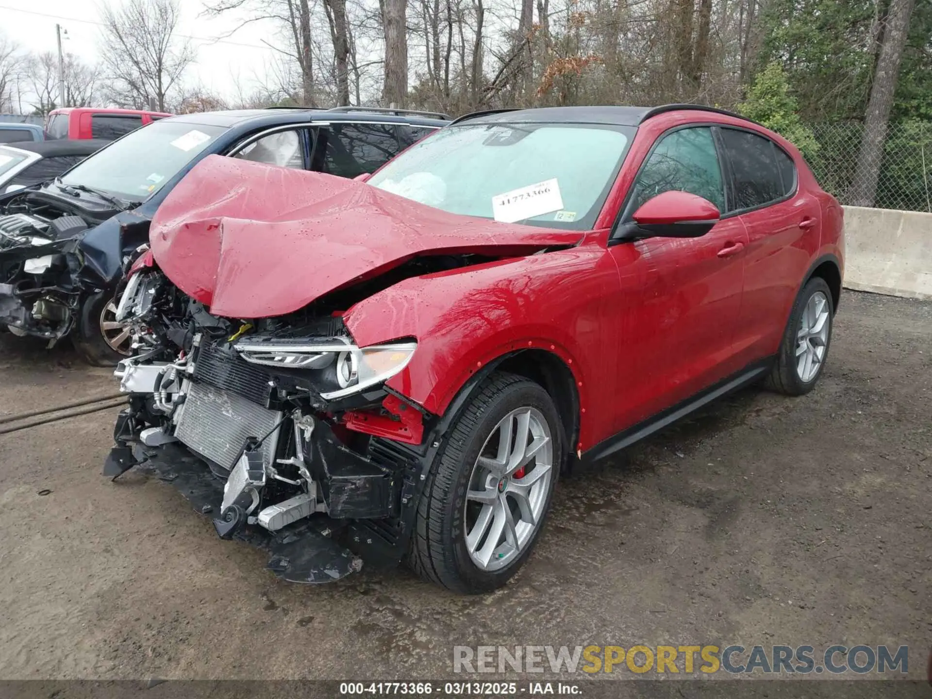 2 Photograph of a damaged car ZASPAKBNXK7C31621 ALFA ROMEO STELVIO 2019