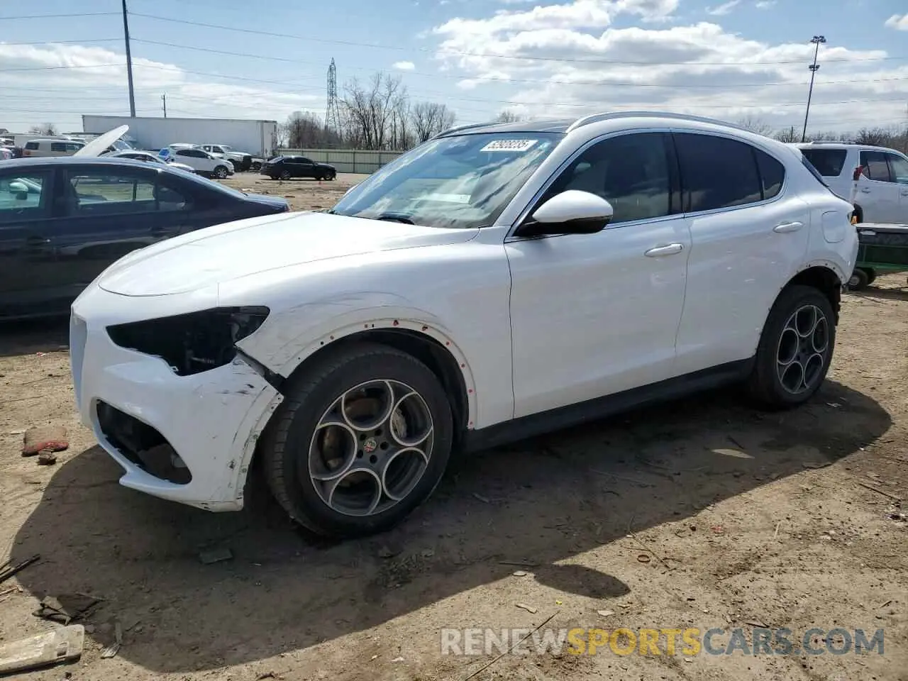 1 Photograph of a damaged car ZASPAKAN5L7C84472 ALFA ROMEO STELVIO 2020