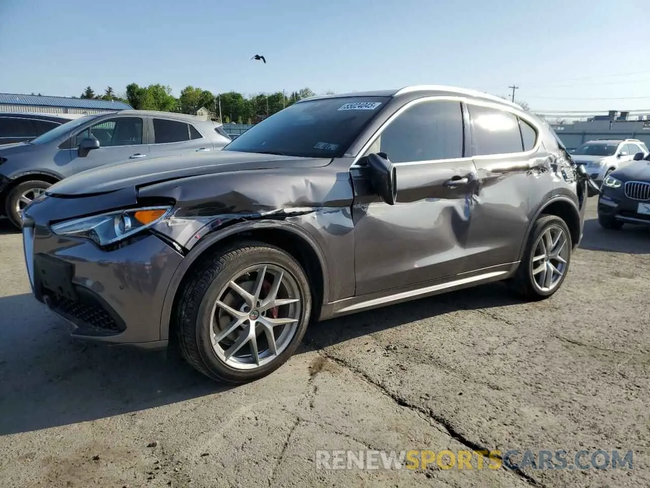1 Photograph of a damaged car ZASPAKBN0L7C76312 ALFA ROMEO STELVIO 2020