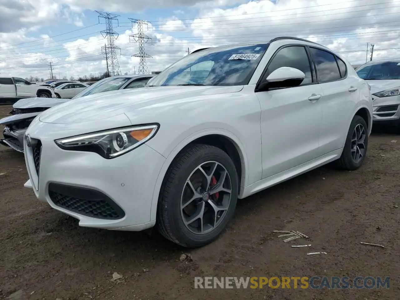 1 Photograph of a damaged car ZASPAKBN4L7C97566 ALFA ROMEO STELVIO 2020