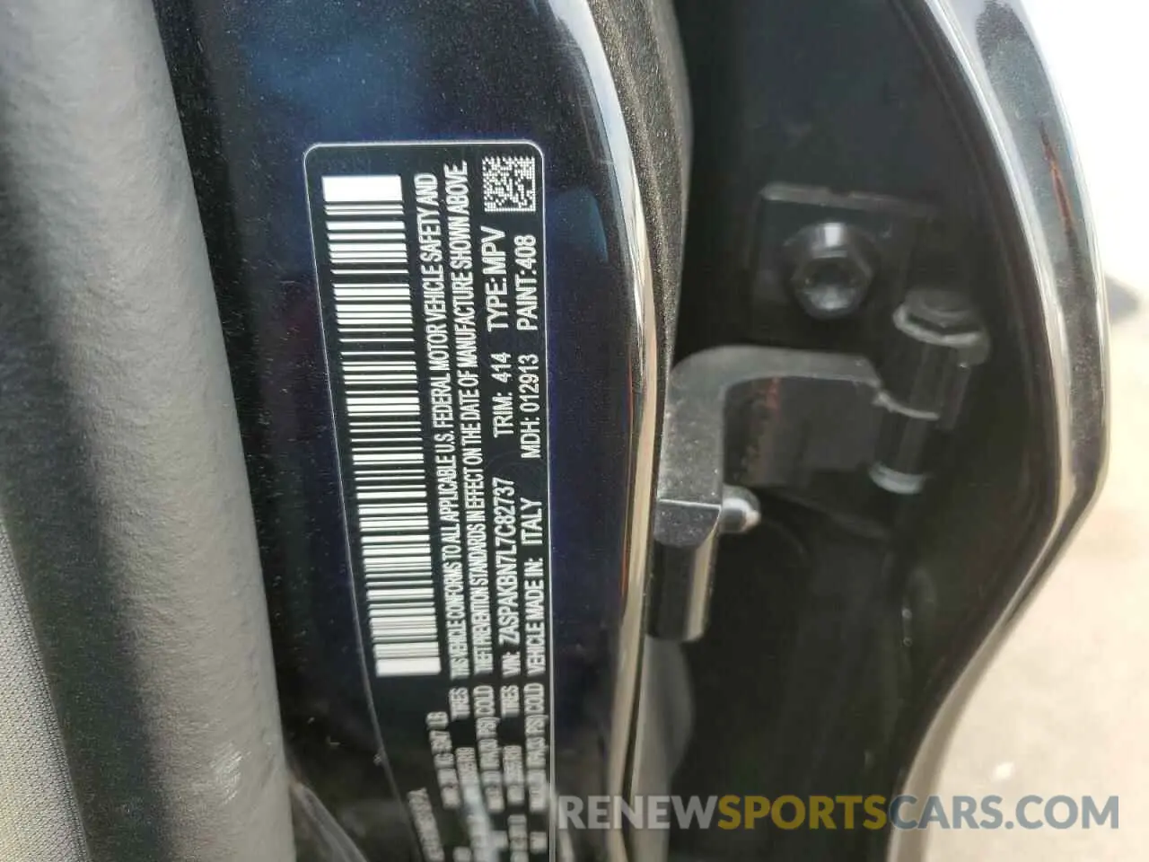 15 Photograph of a damaged car ZASPAKBN7L7C82737 ALFA ROMEO STELVIO 2020
