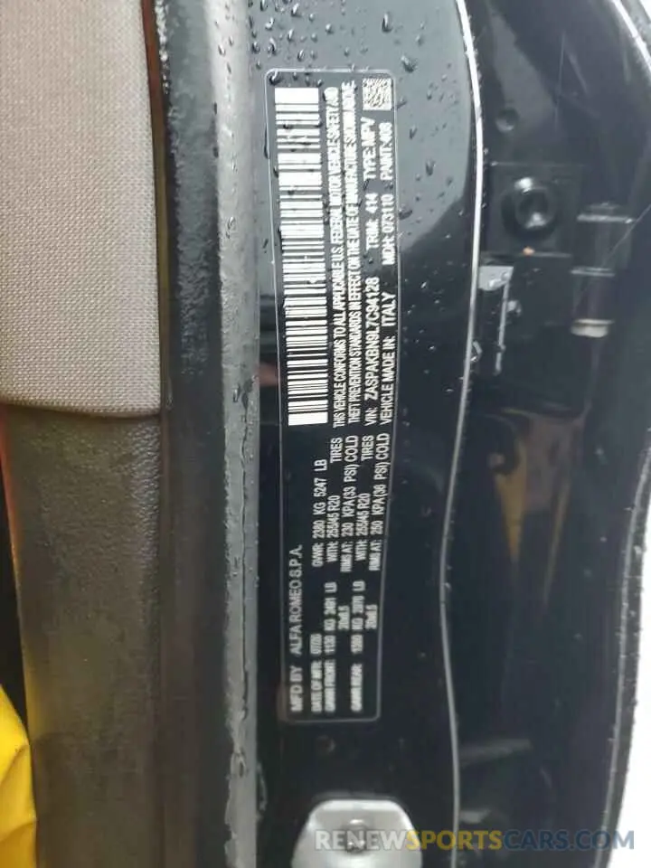 13 Photograph of a damaged car ZASPAKBN9L7C94128 ALFA ROMEO STELVIO 2020