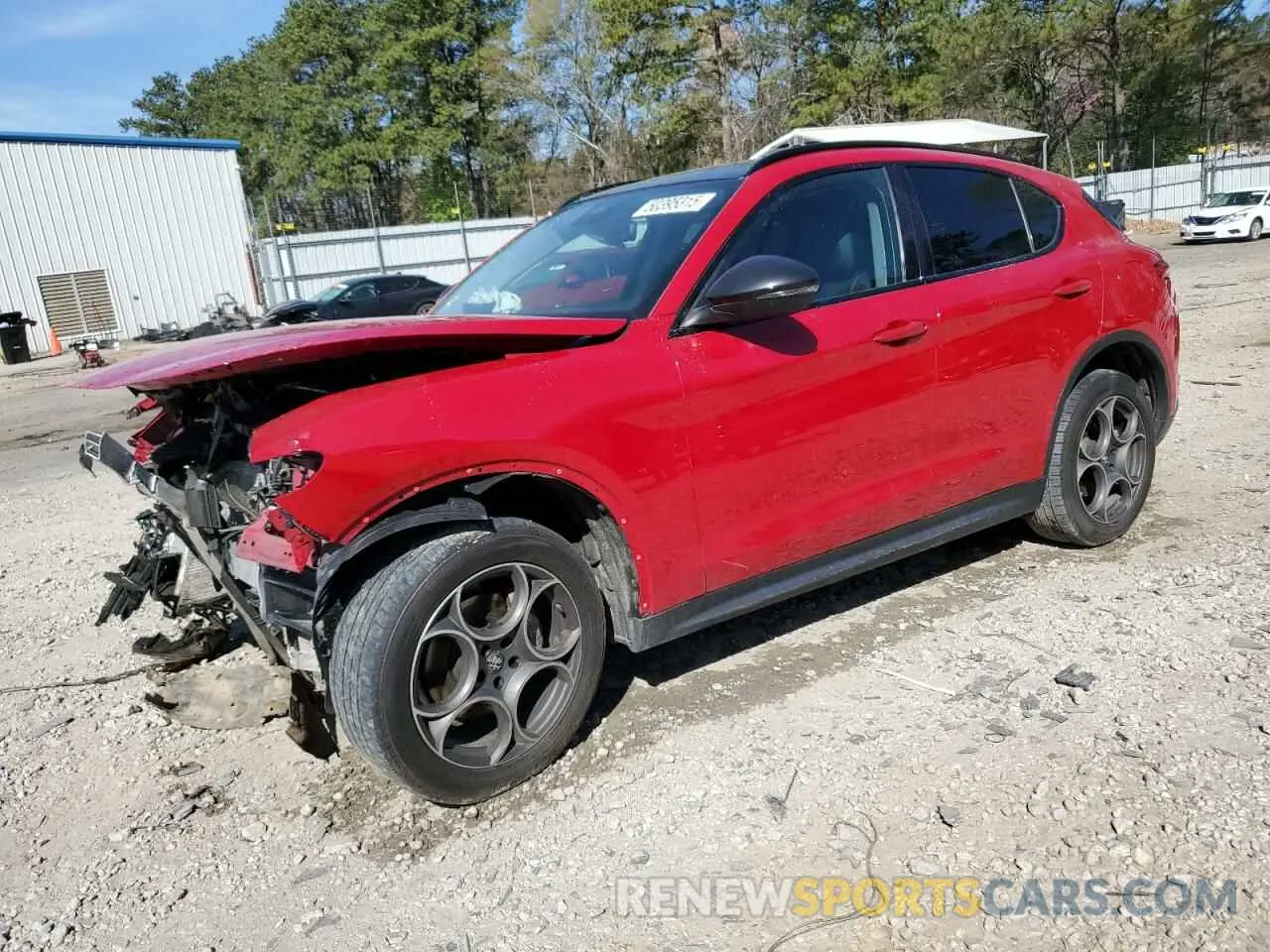 1 Photograph of a damaged car ZASPAJAN3M7D00065 ALFA ROMEO STELVIO 2021