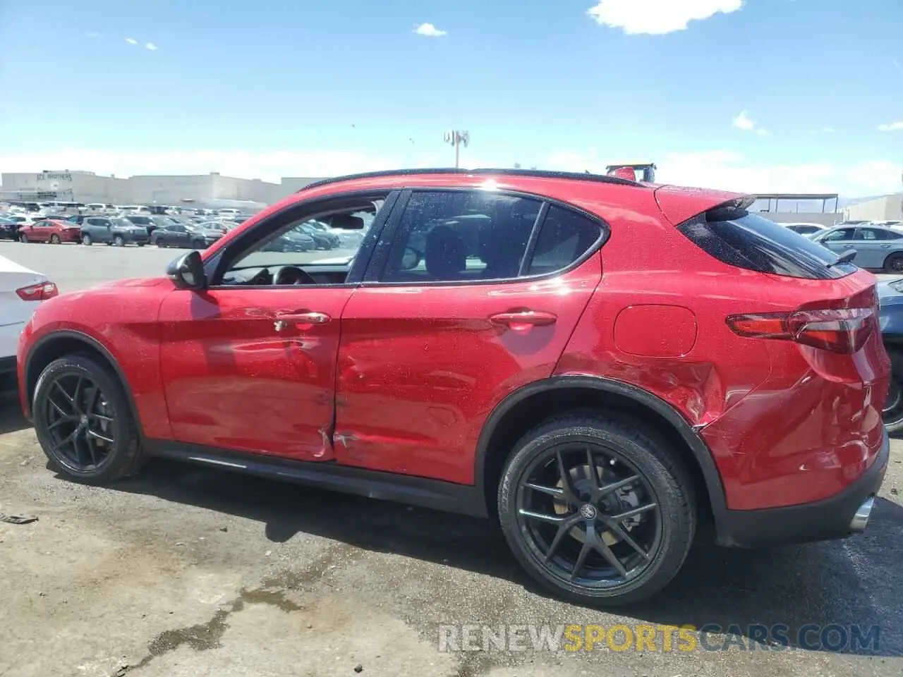 2 Photograph of a damaged car ZASPAJAN6M7D09536 ALFA ROMEO STELVIO 2021
