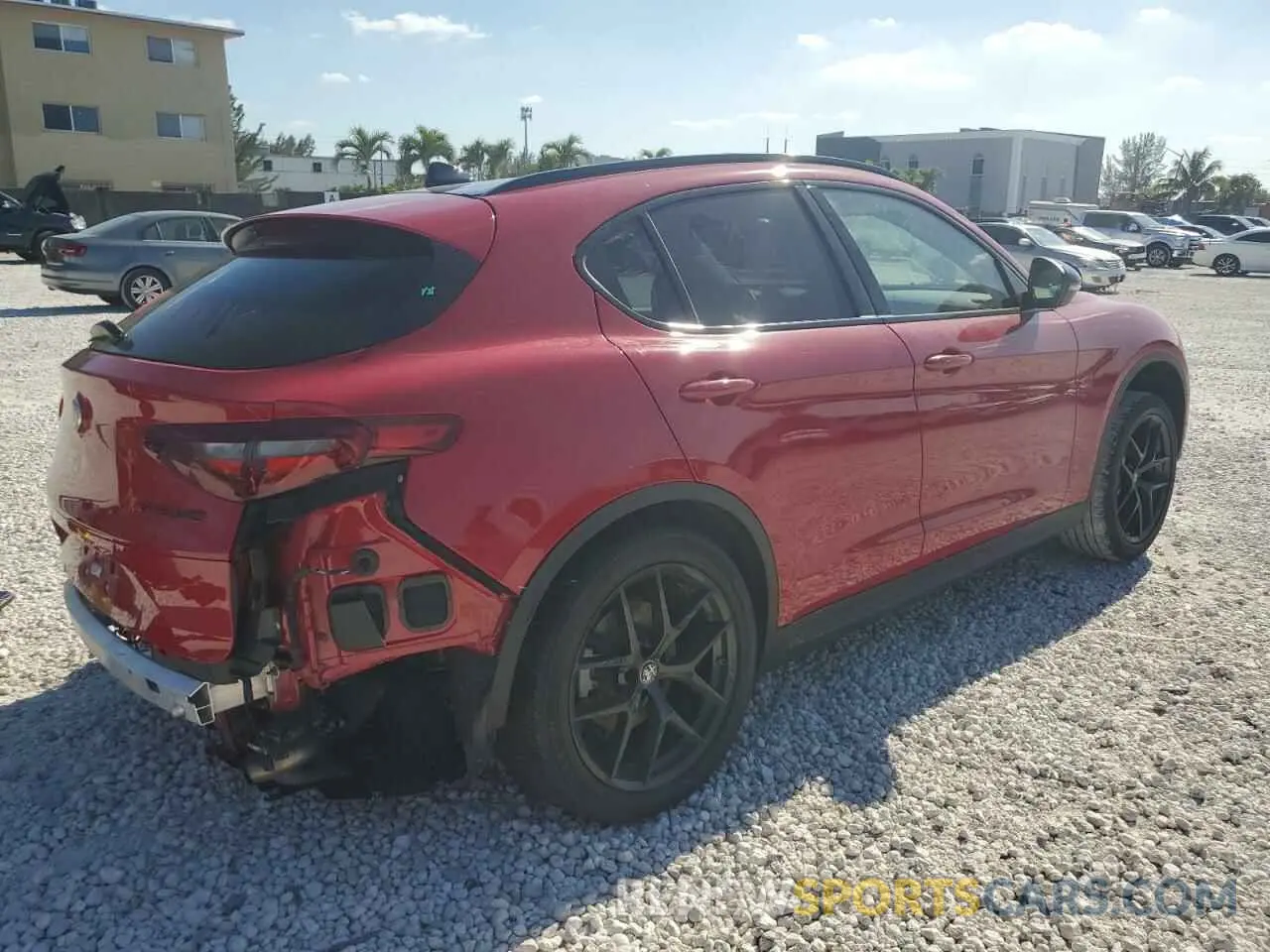 3 Photograph of a damaged car ZASPAJAN8M7C99608 ALFA ROMEO STELVIO 2021