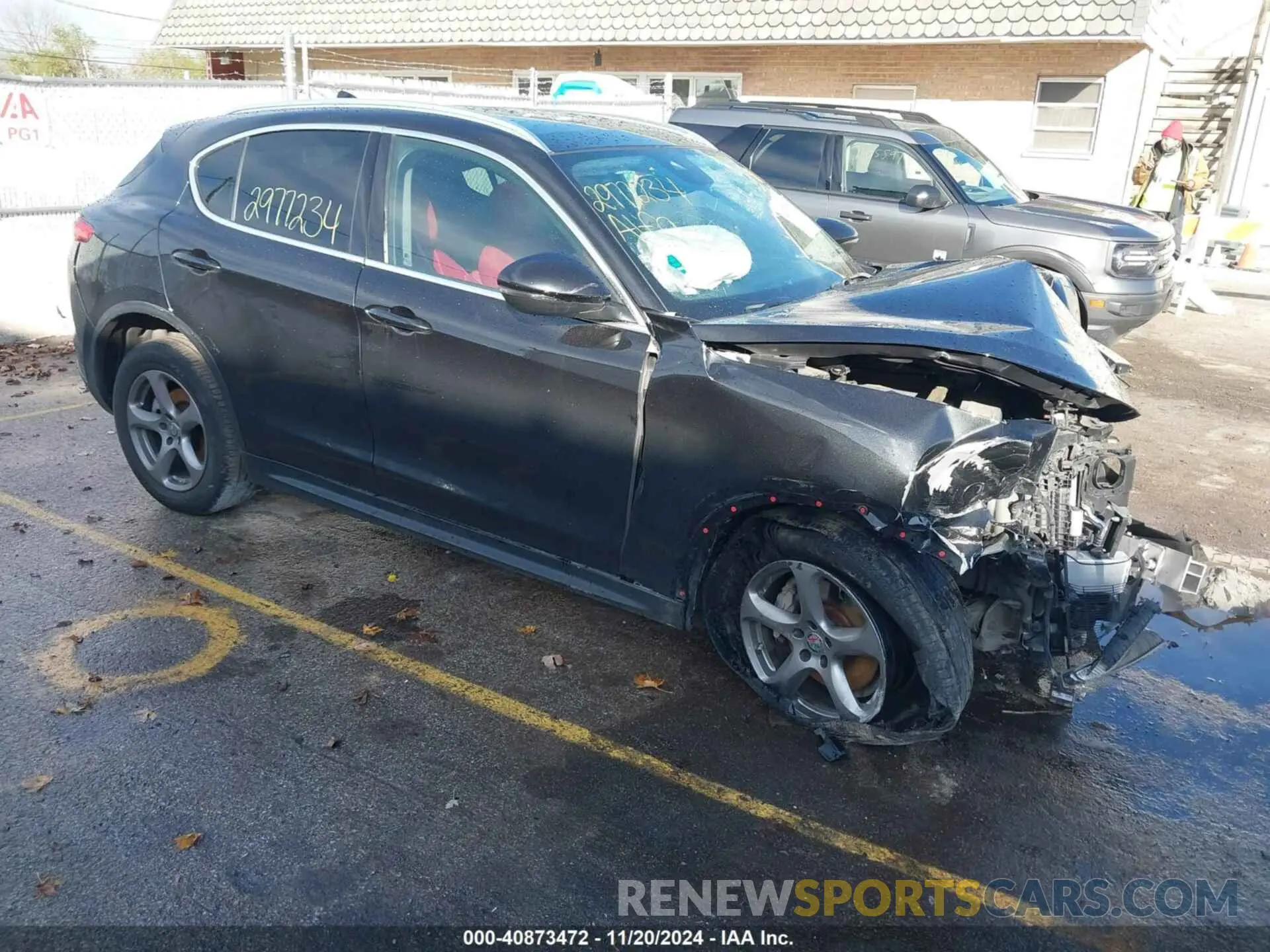 1 Photograph of a damaged car ZASPAKANXM7D08119 ALFA ROMEO STELVIO 2021
