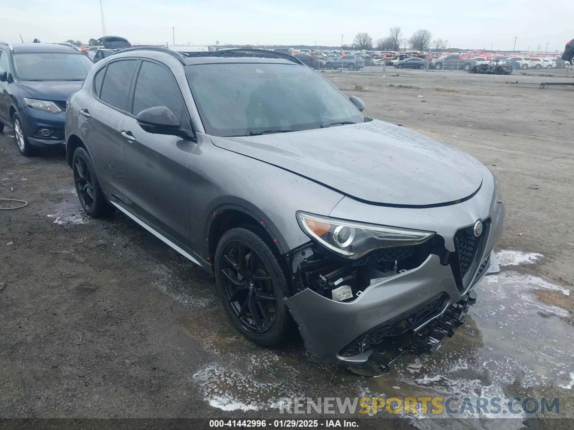 1 Photograph of a damaged car ZASPAKBN0M7D15255 ALFA ROMEO STELVIO 2021