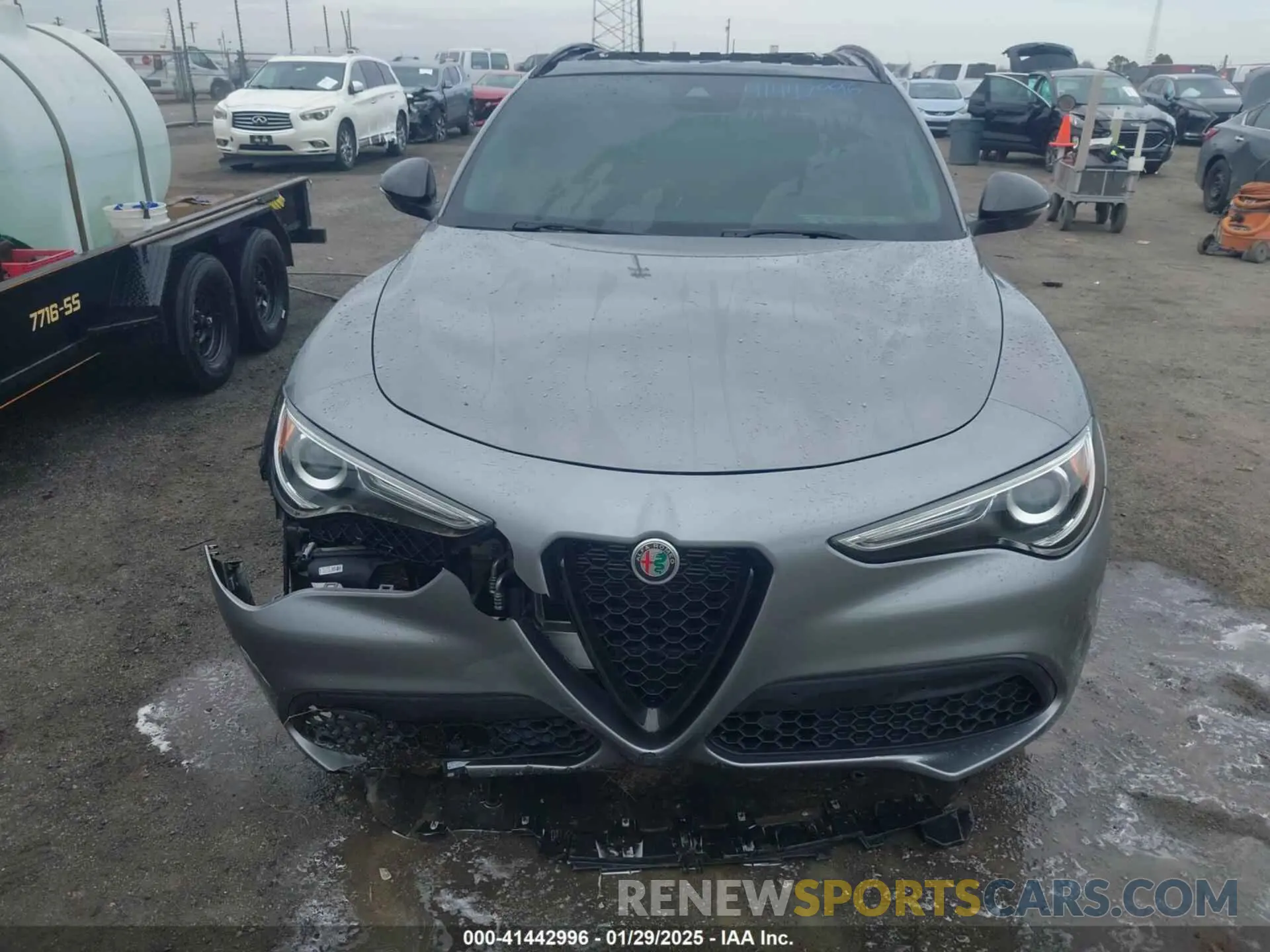 6 Photograph of a damaged car ZASPAKBN0M7D15255 ALFA ROMEO STELVIO 2021