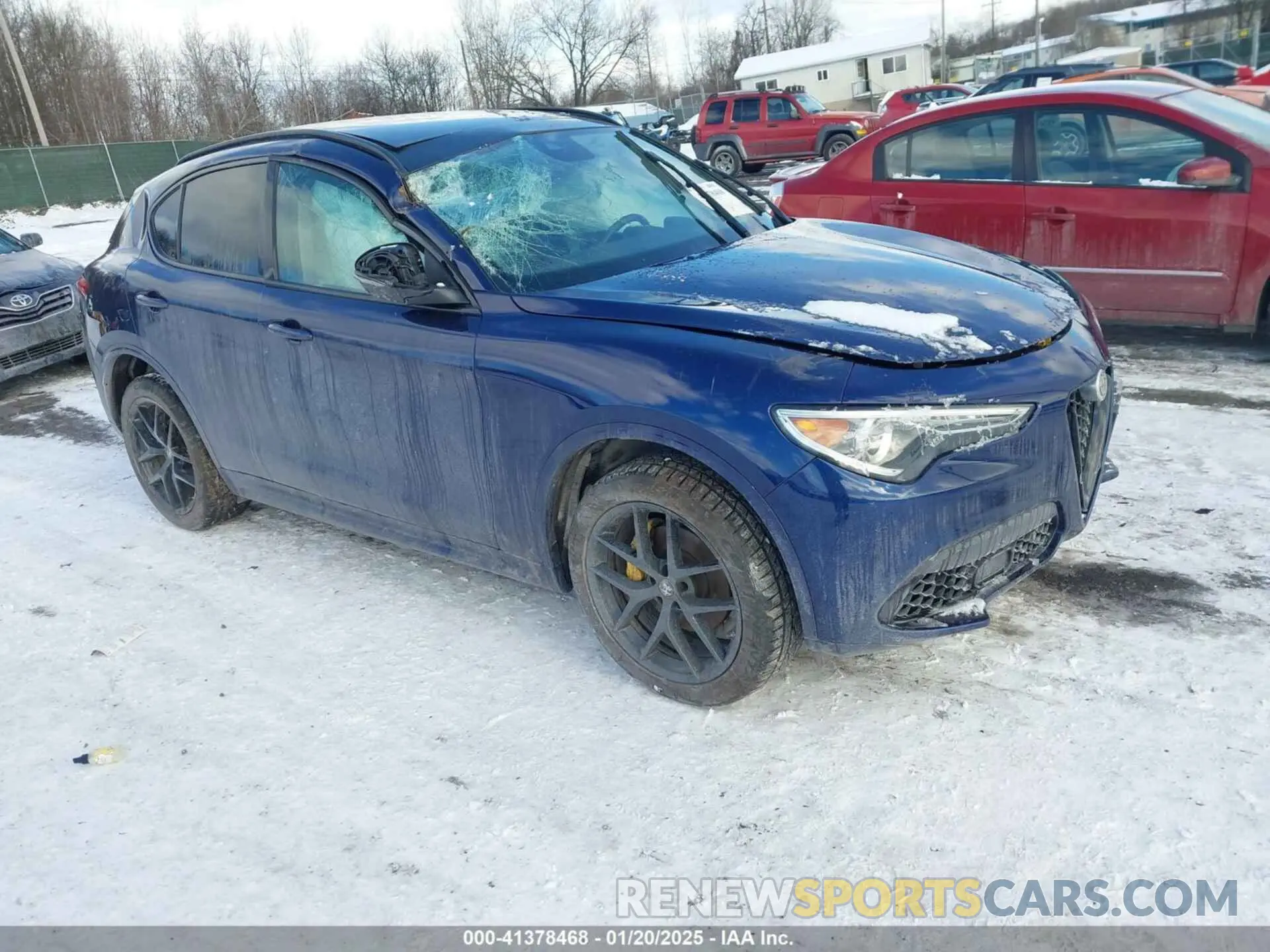 1 Photograph of a damaged car ZASPAKBN1M7D09433 ALFA ROMEO STELVIO 2021