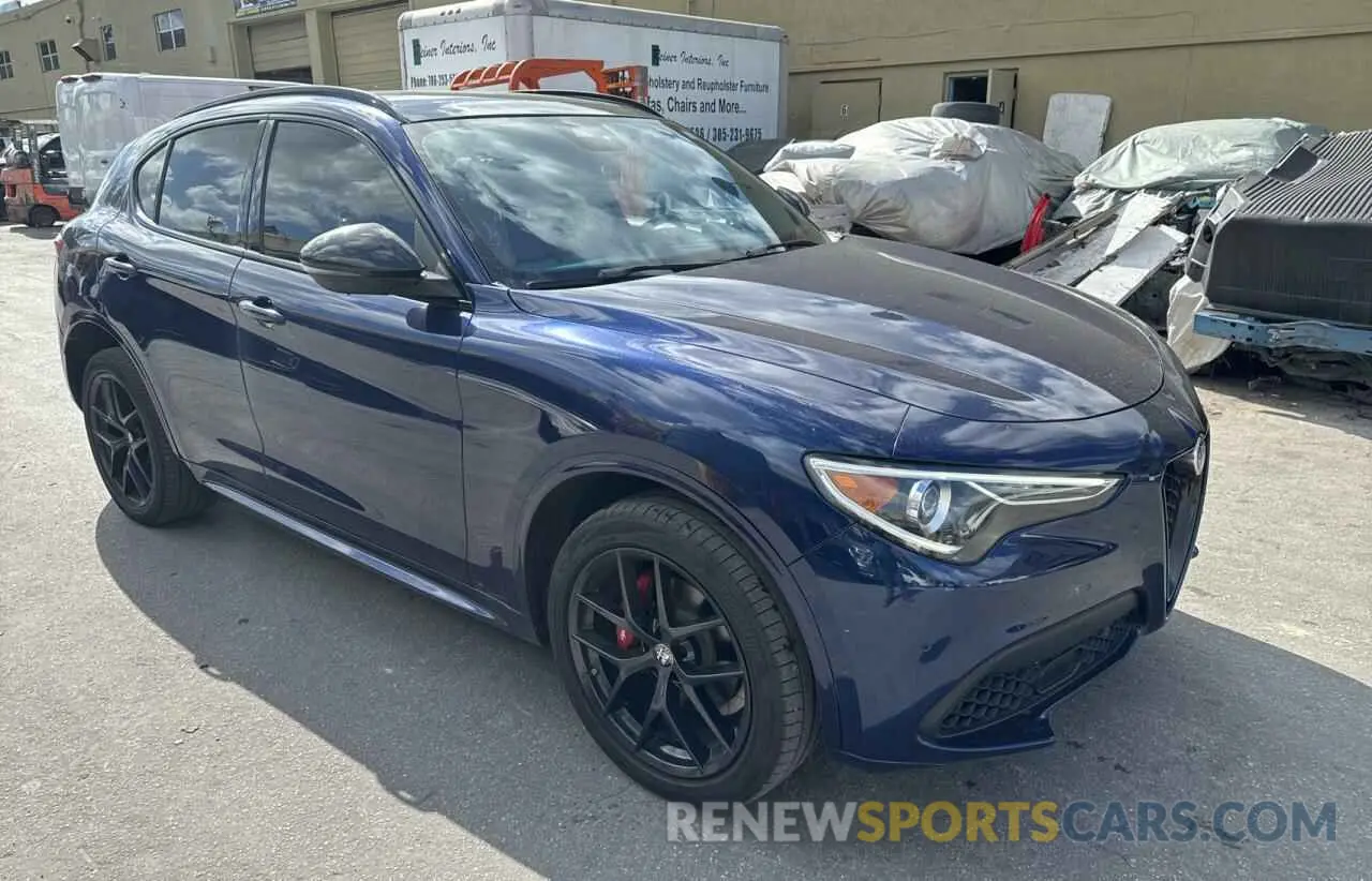 1 Photograph of a damaged car ZASPAKBN4M7C98833 ALFA ROMEO STELVIO 2021