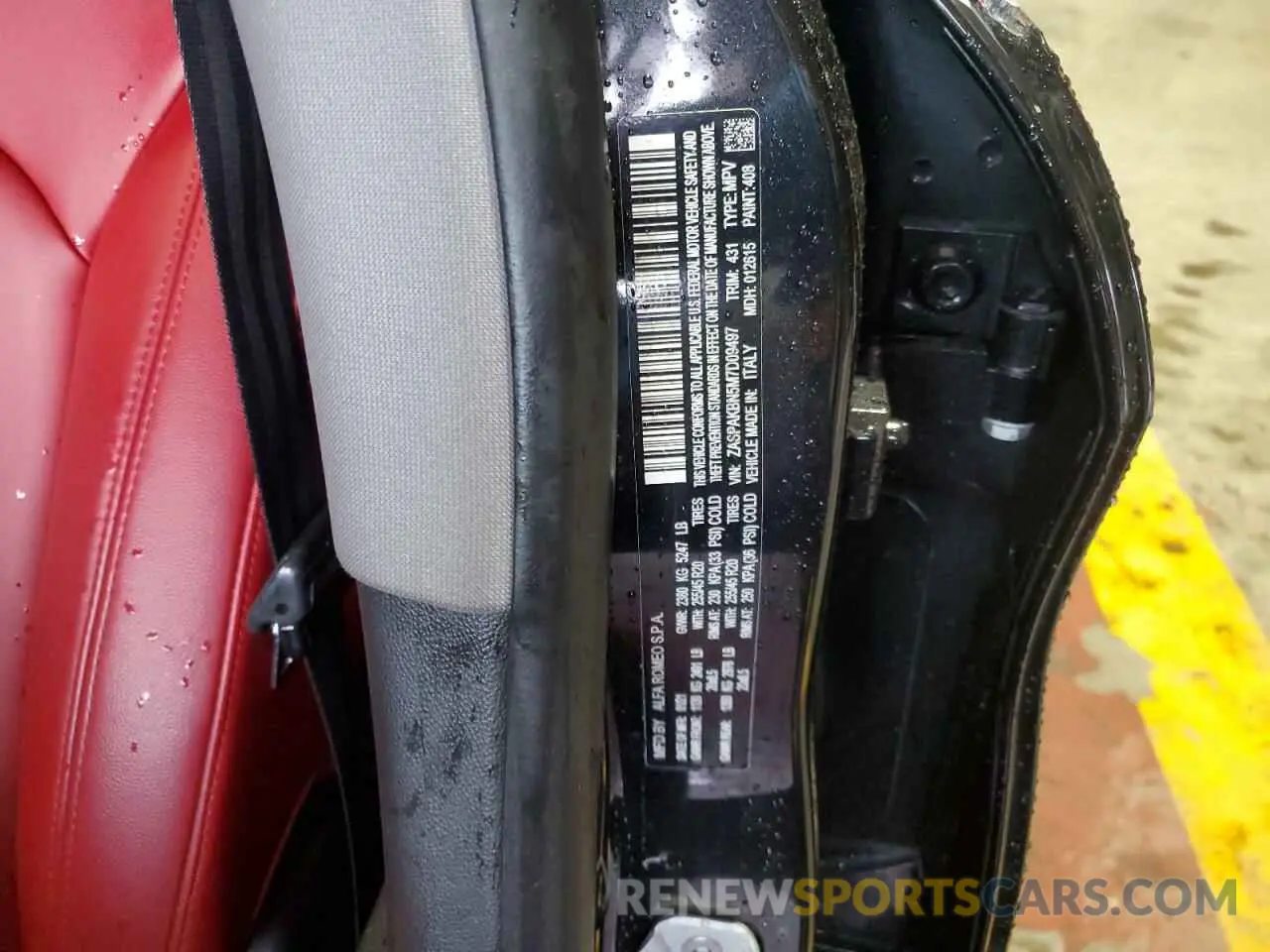 14 Photograph of a damaged car ZASPAKBN5M7D09497 ALFA ROMEO STELVIO 2021