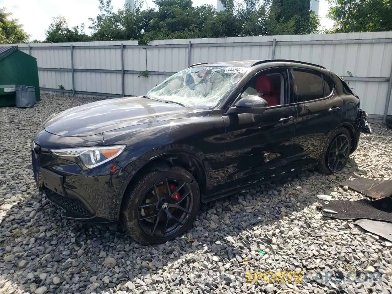 1 Photograph of a damaged car ZASPAKBN5M7D09533 ALFA ROMEO STELVIO 2021