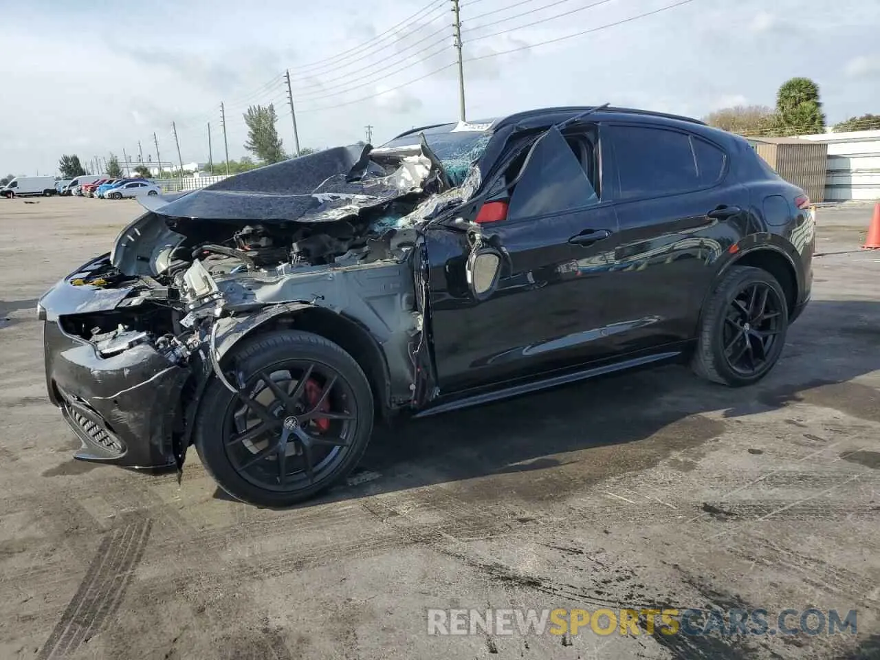 1 Photograph of a damaged car ZASPAKBN6M7D18774 ALFA ROMEO STELVIO 2021
