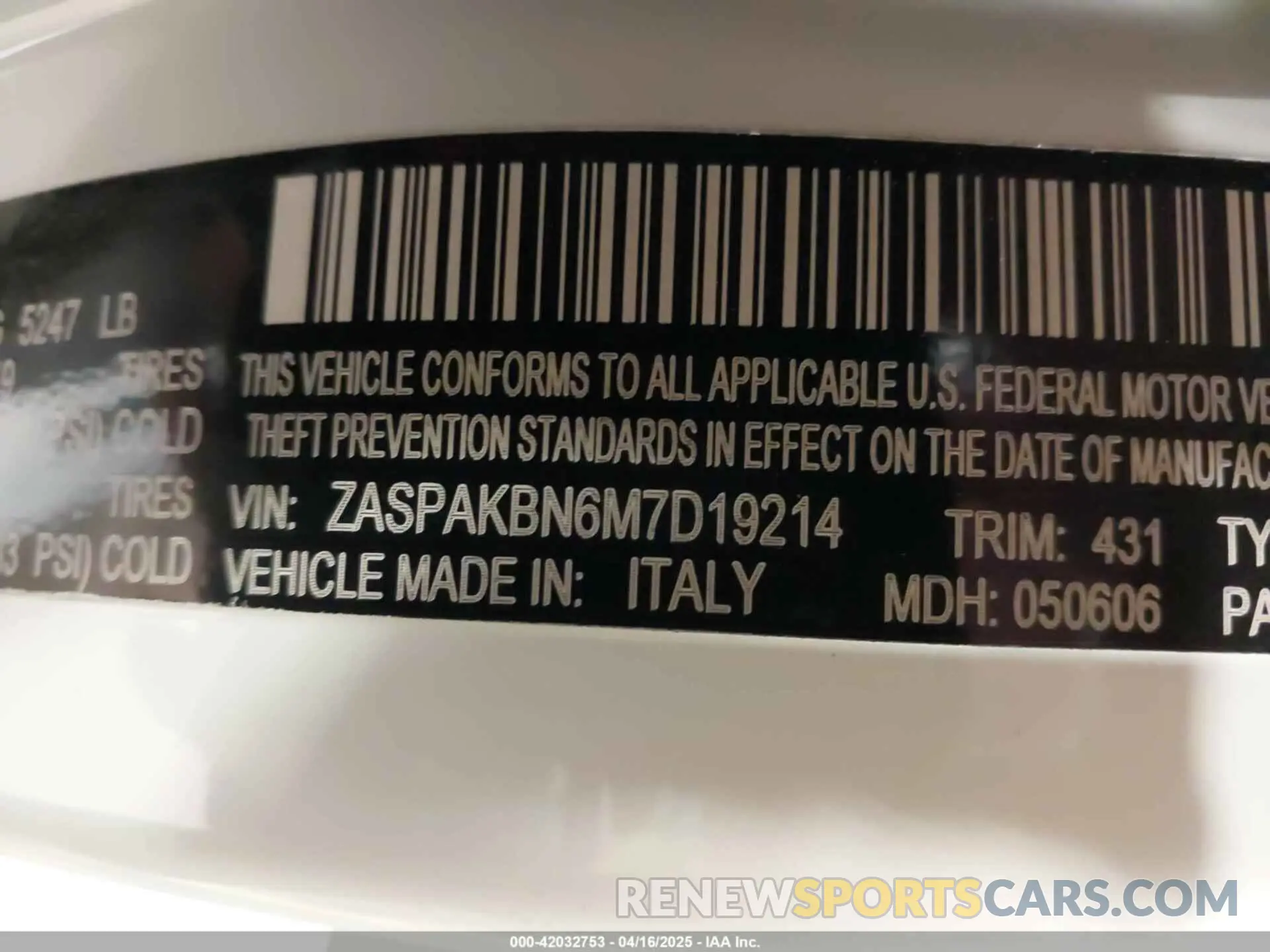 9 Photograph of a damaged car ZASPAKBN6M7D19214 ALFA ROMEO STELVIO 2021