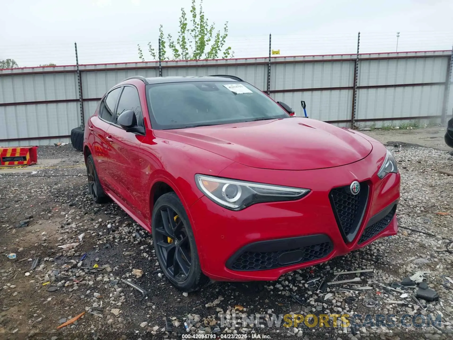 1 Photograph of a damaged car ZASPAKBN7M7D16208 ALFA ROMEO STELVIO 2021