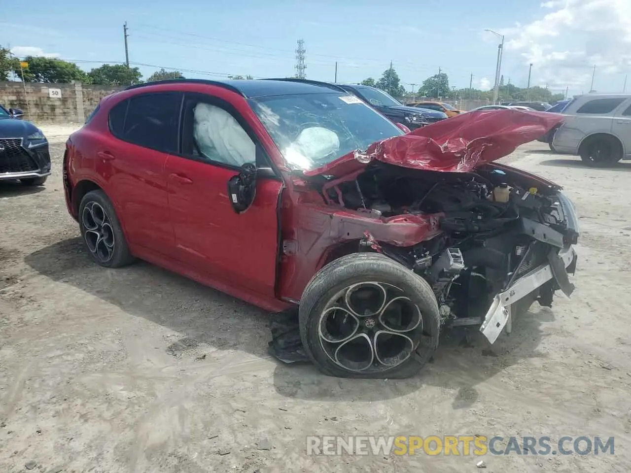4 Photograph of a damaged car ZASPAKBN8M7D01376 ALFA ROMEO STELVIO 2021