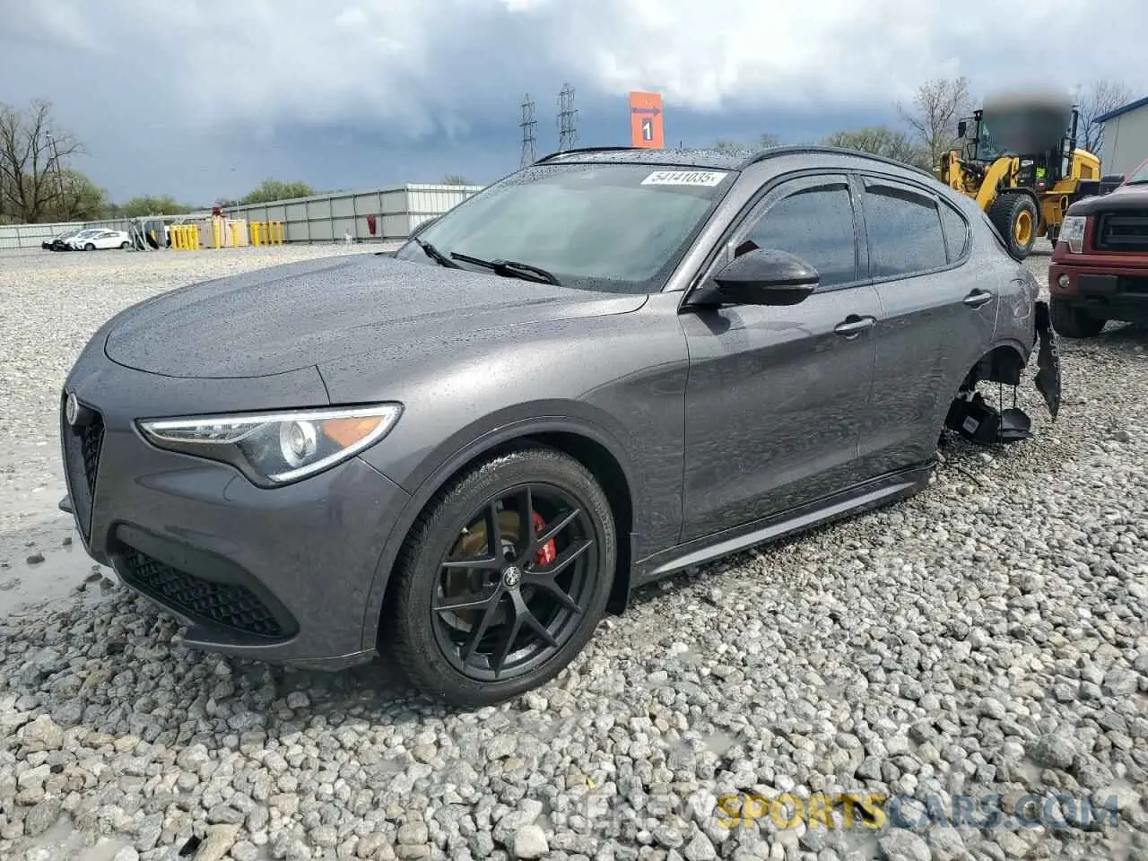 1 Photograph of a damaged car ZASPAKBN8M7D04133 ALFA ROMEO STELVIO 2021