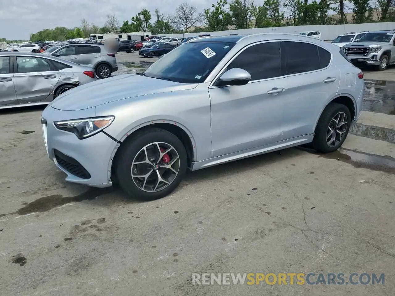 1 Photograph of a damaged car ZASPAKBNXM7D03145 ALFA ROMEO STELVIO 2021