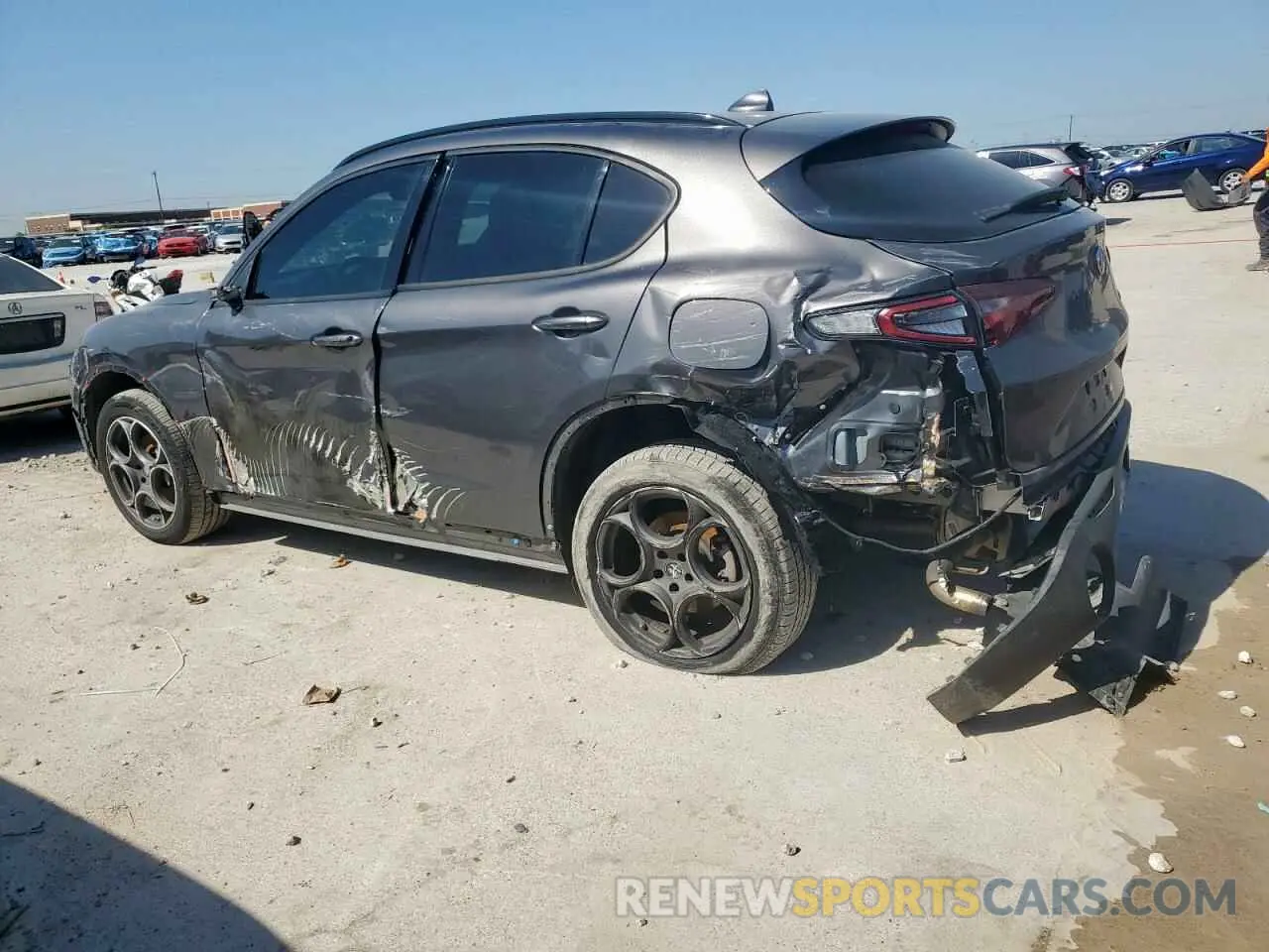 2 Photograph of a damaged car ZASPAJAN3N7D37652 ALFA ROMEO STELVIO 2022