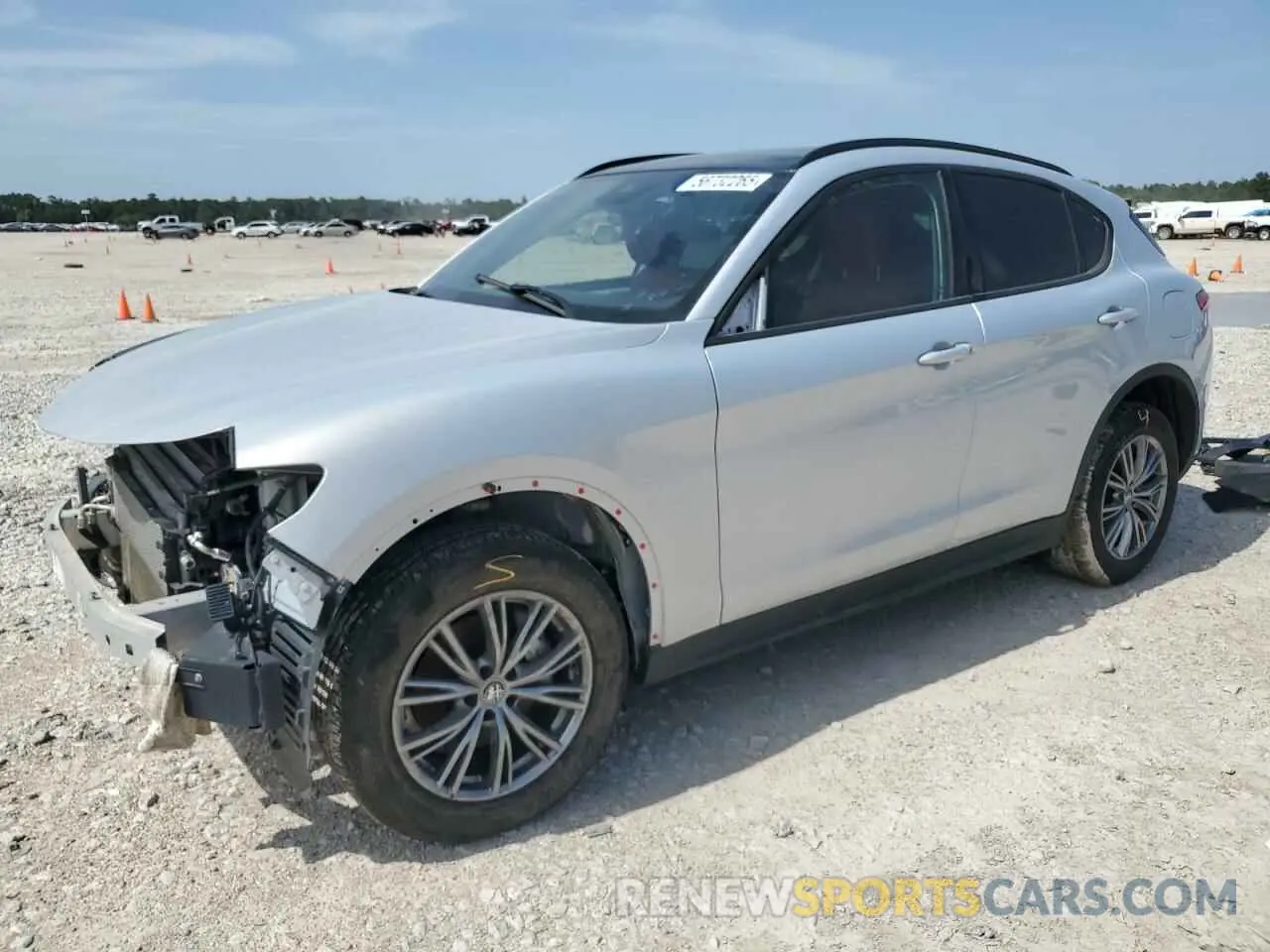 1 Photograph of a damaged car ZASPAJAN8N7D27926 ALFA ROMEO STELVIO 2022