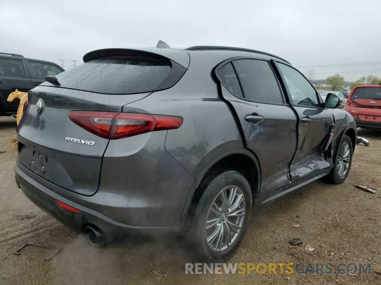 3 Photograph of a damaged car ZASPAKAN1N7D24887 ALFA ROMEO STELVIO 2022