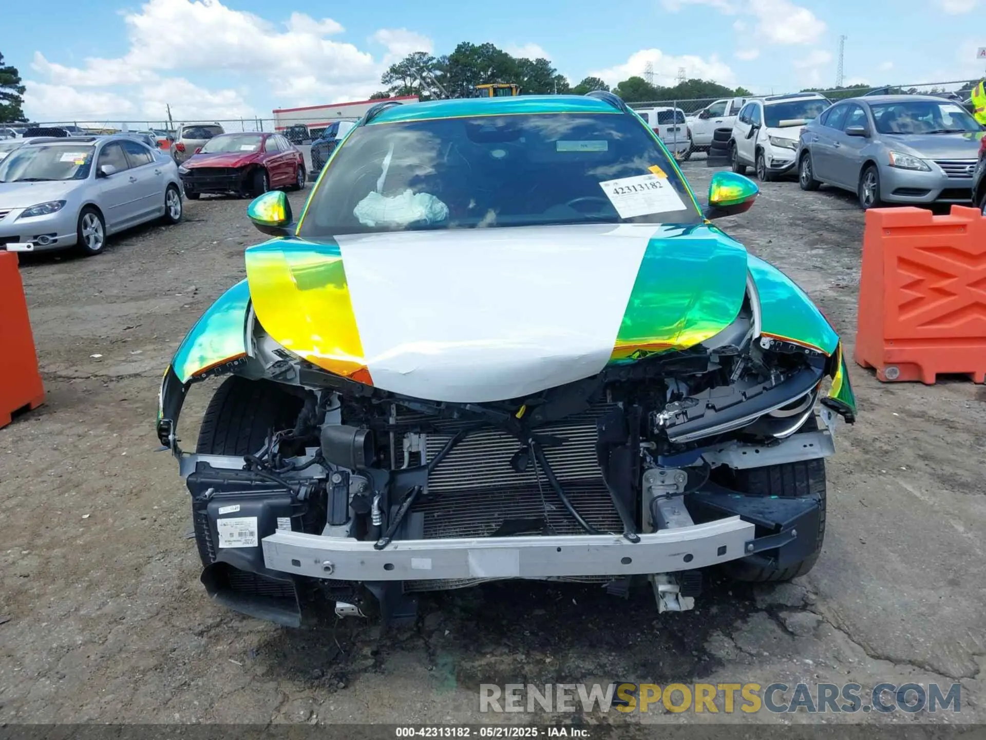 13 Photograph of a damaged car ZASPAKANXN7D41462 ALFA ROMEO STELVIO 2022