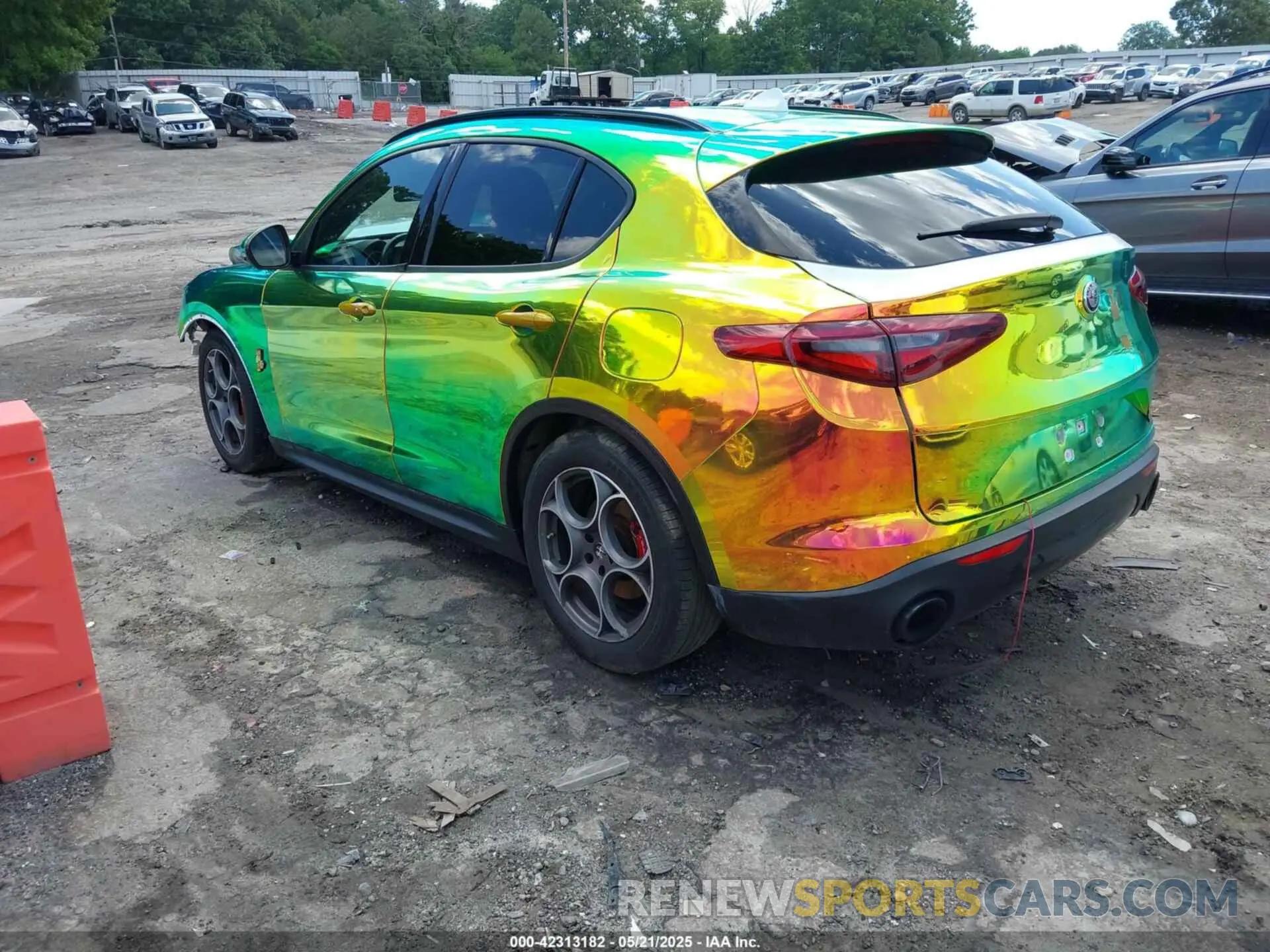 3 Photograph of a damaged car ZASPAKANXN7D41462 ALFA ROMEO STELVIO 2022