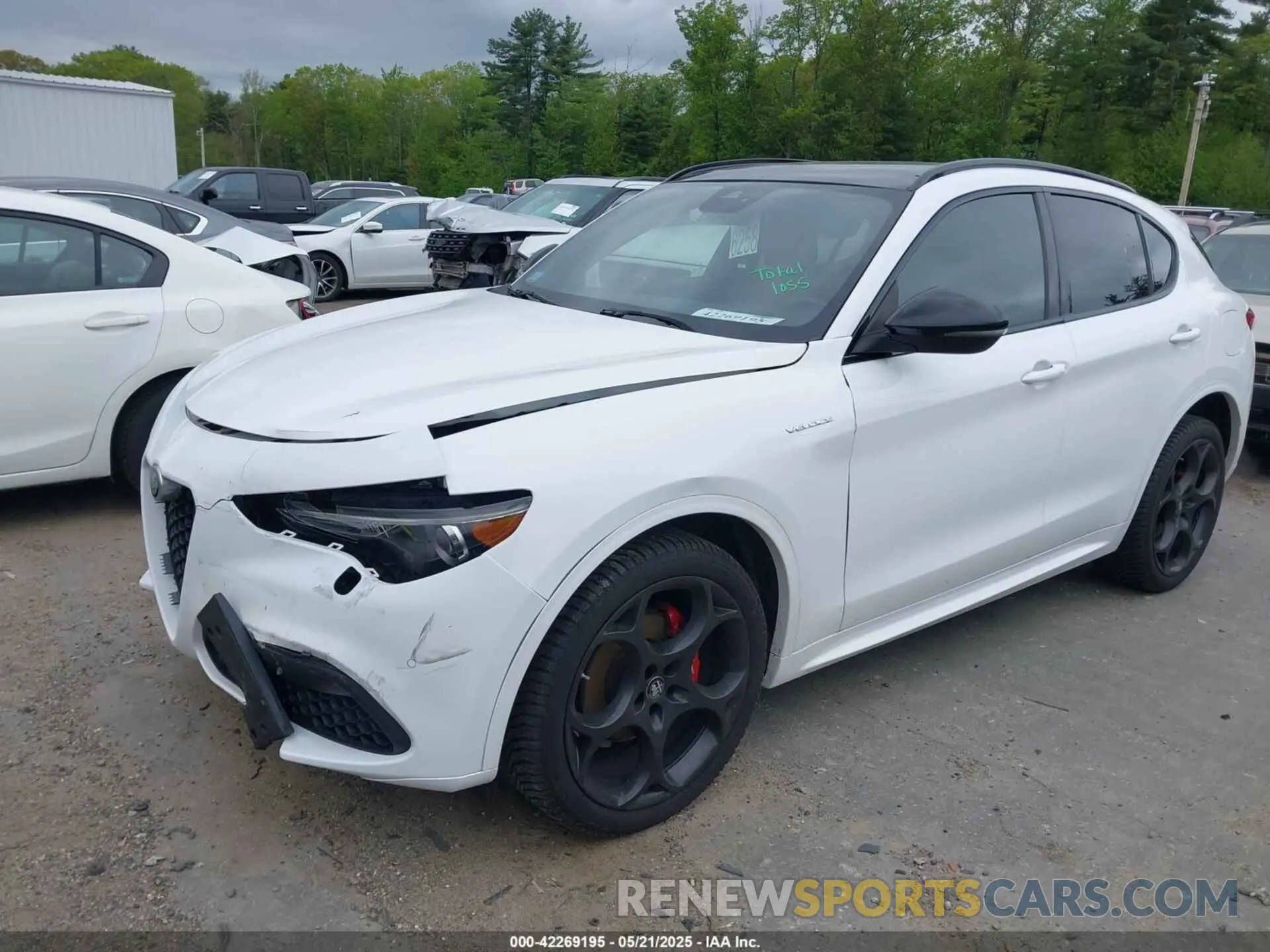 2 Photograph of a damaged car ZASPAKBN0N7D25379 ALFA ROMEO STELVIO 2022