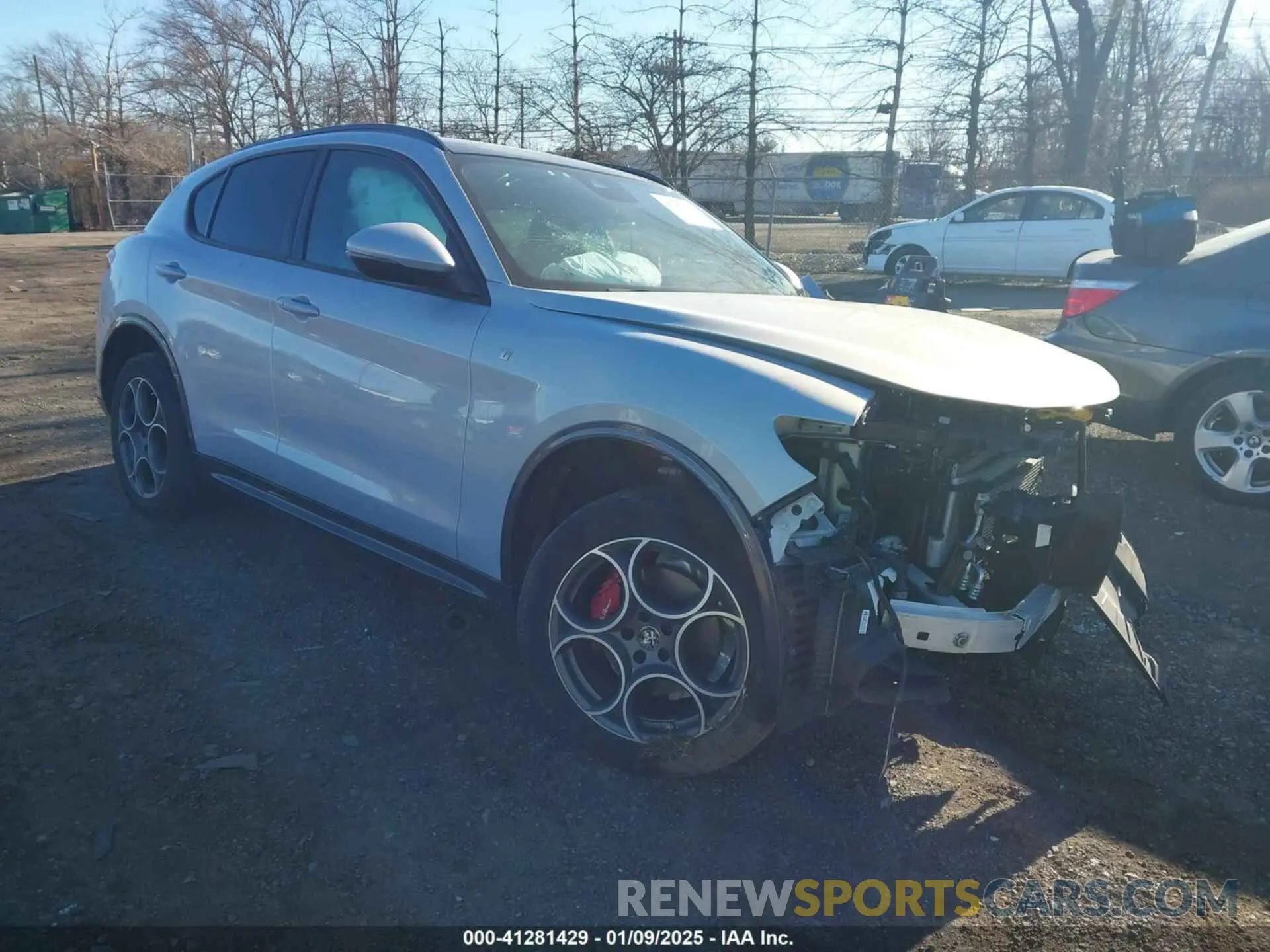 1 Photograph of a damaged car ZASPAKBN0N7D32302 ALFA ROMEO STELVIO 2022