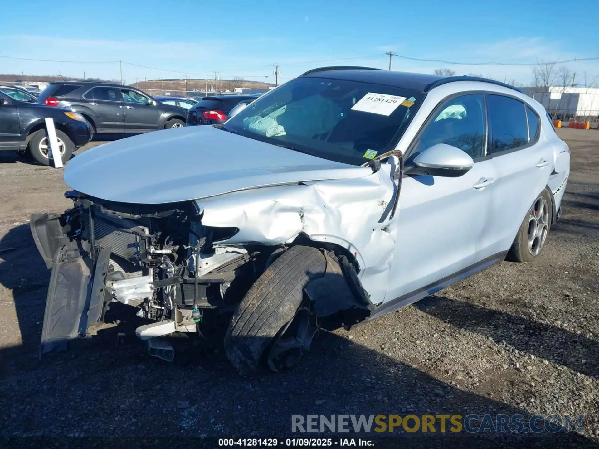 2 Photograph of a damaged car ZASPAKBN0N7D32302 ALFA ROMEO STELVIO 2022