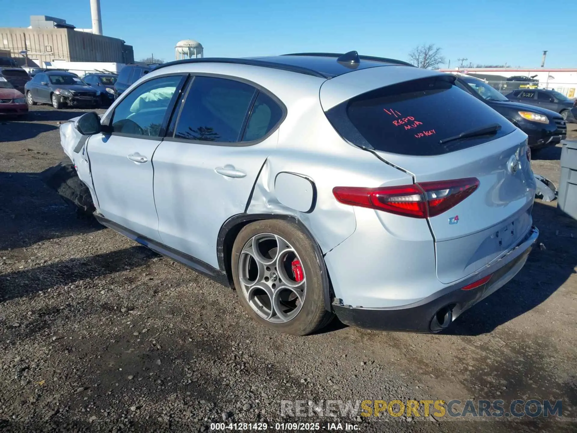 3 Photograph of a damaged car ZASPAKBN0N7D32302 ALFA ROMEO STELVIO 2022